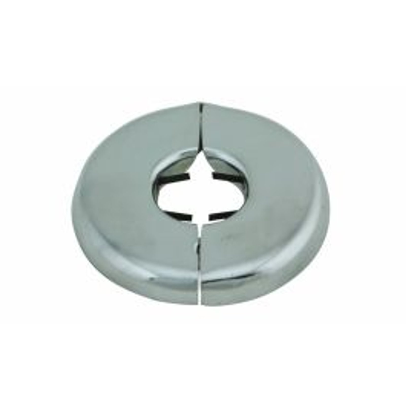 Chapeton paso de muro 1/2" IPS   de acero  cromado