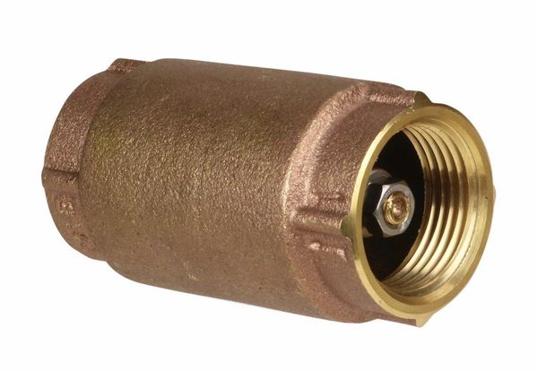 Válvula check en línea 1" rosca NPT 200 PSI