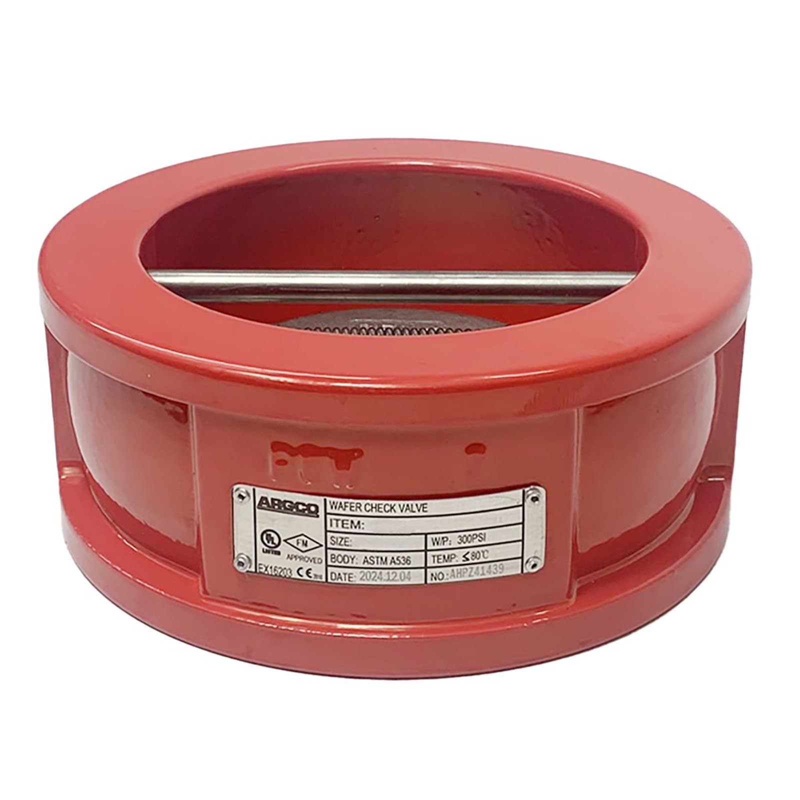 Wafer Válvulas Check Doble Puerta C.I. Cuerpo 4" UL/FM