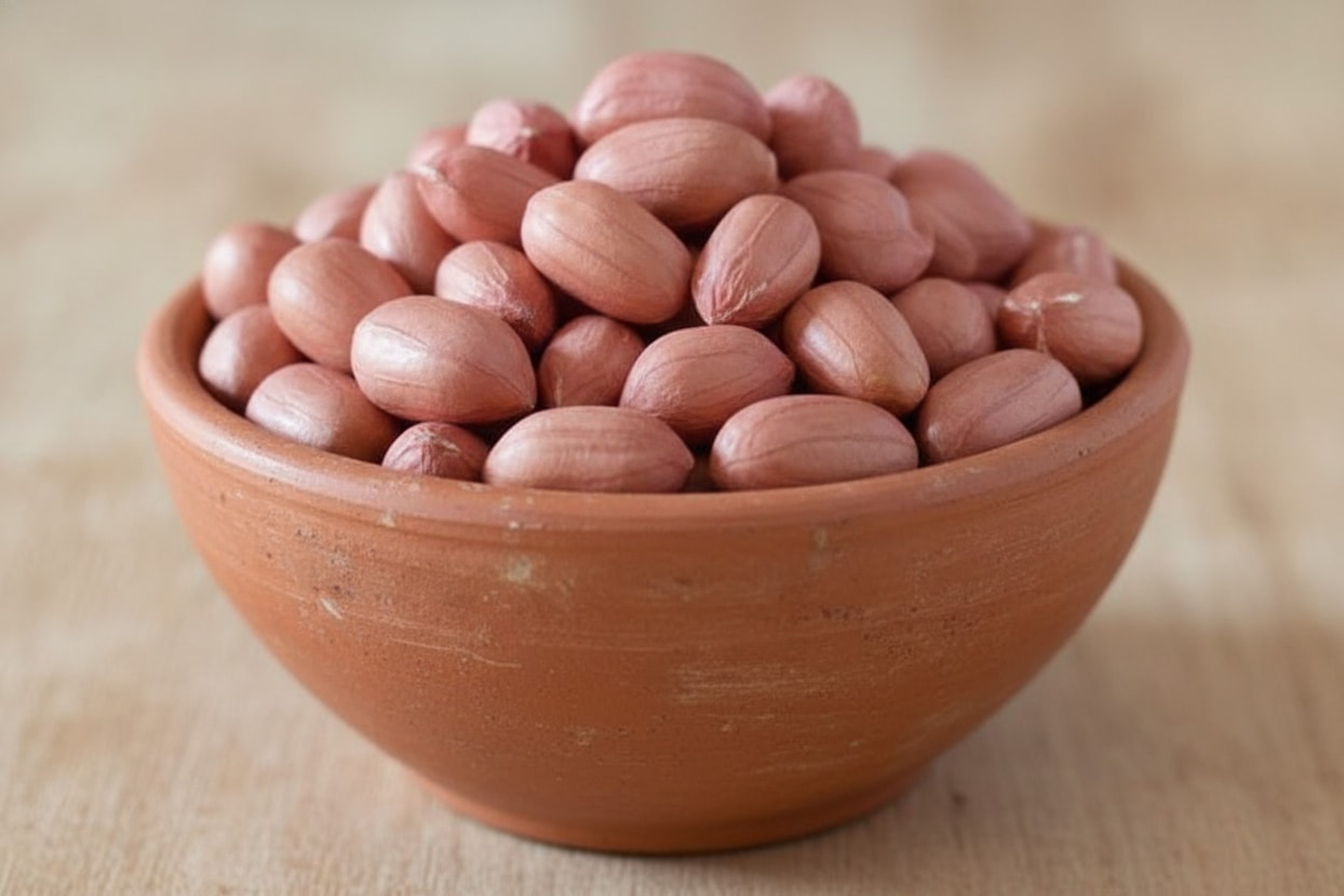 Raw Peanuts (Shelled Singdana) – Close-up