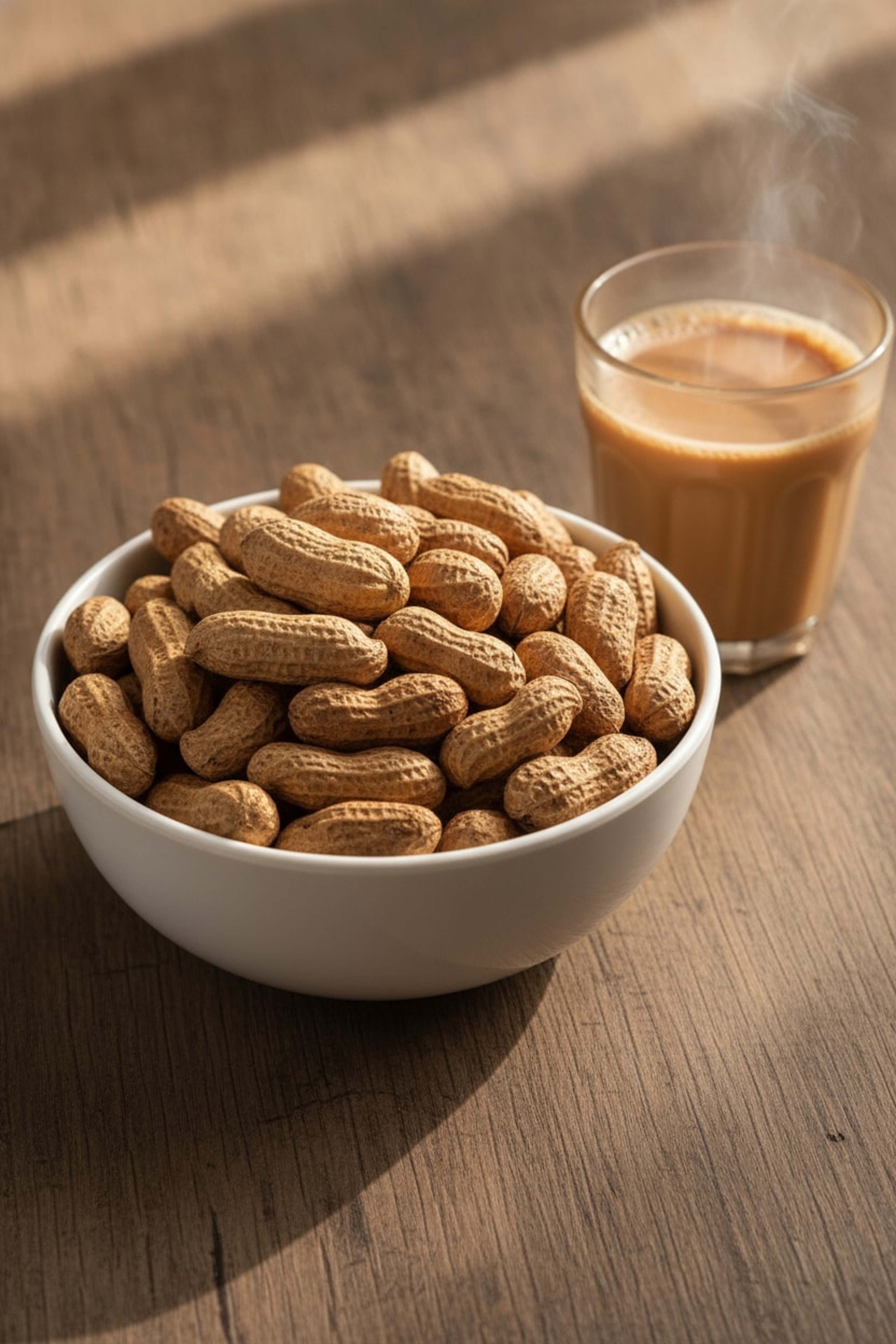 Roasted Groundnut in Shell – With chai