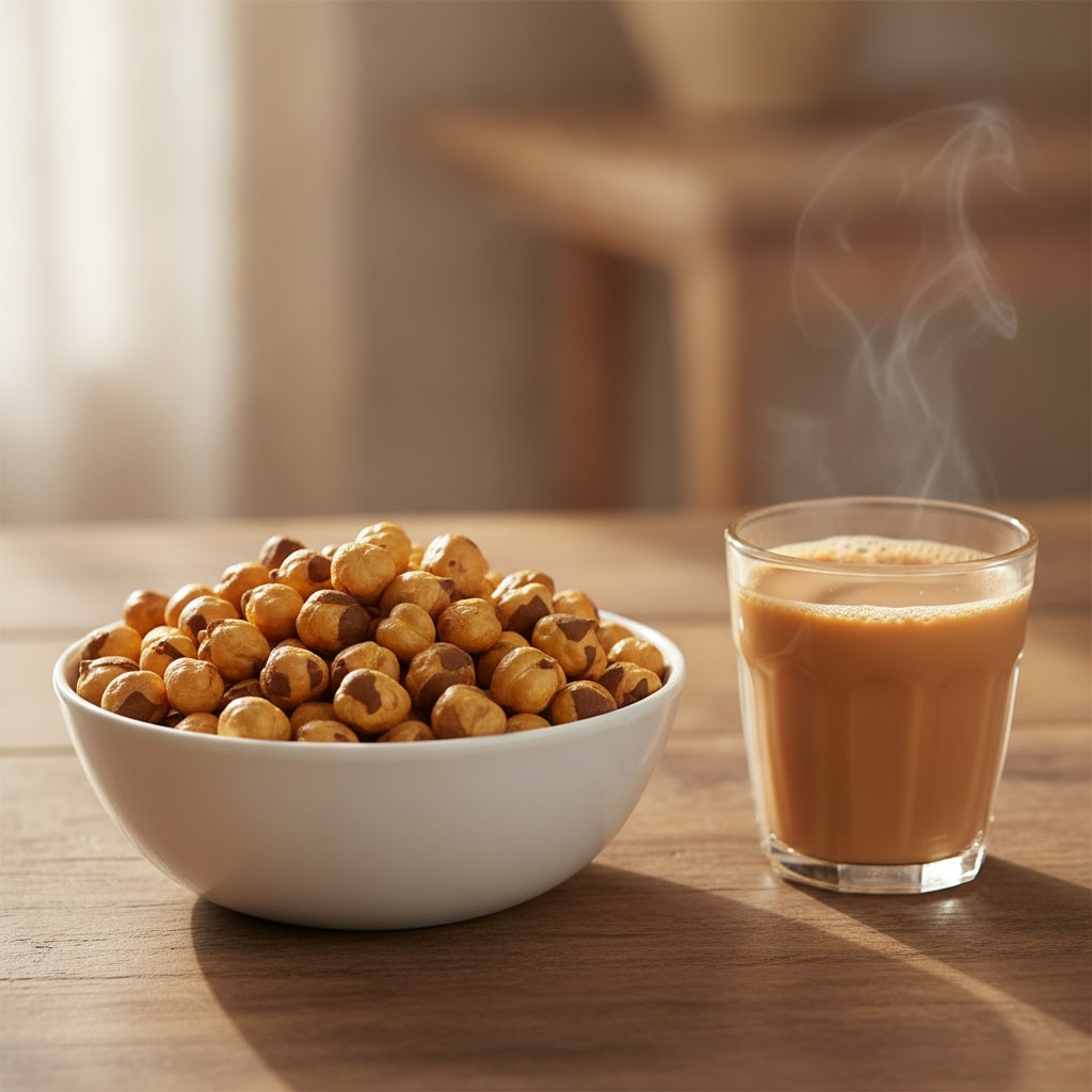 Roasted Chana (Bhuna Chana) – With chai