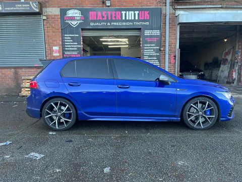VW Golf R finished outside MasterTint UK on Weston Street, Bolton