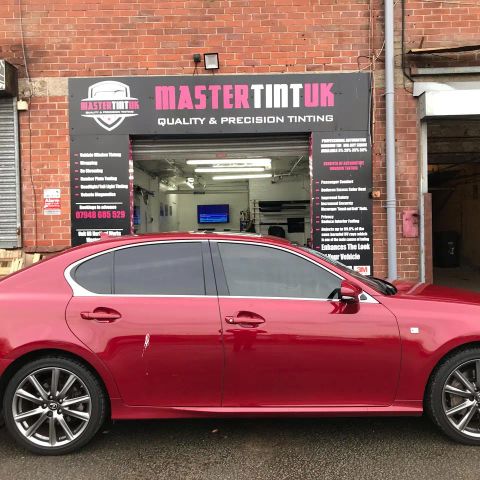 Lexus GS finished outside MasterTint UK on Weston Street, Bolton