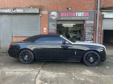Rolls-Royce Dawn V12 finished outside MasterTint UK on Weston Street, Bolton