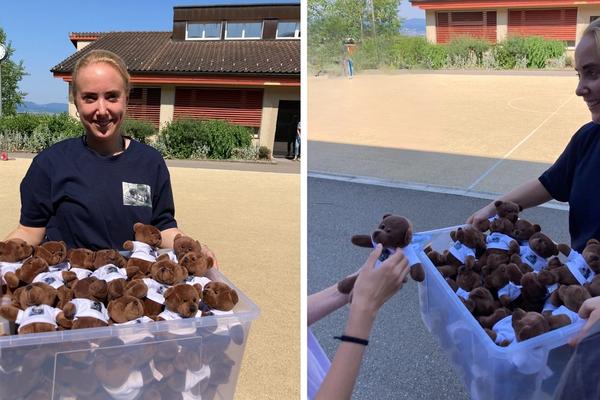 ABRI Bär für die Kinder in der Kinderpsychiatrie Brüschhalde