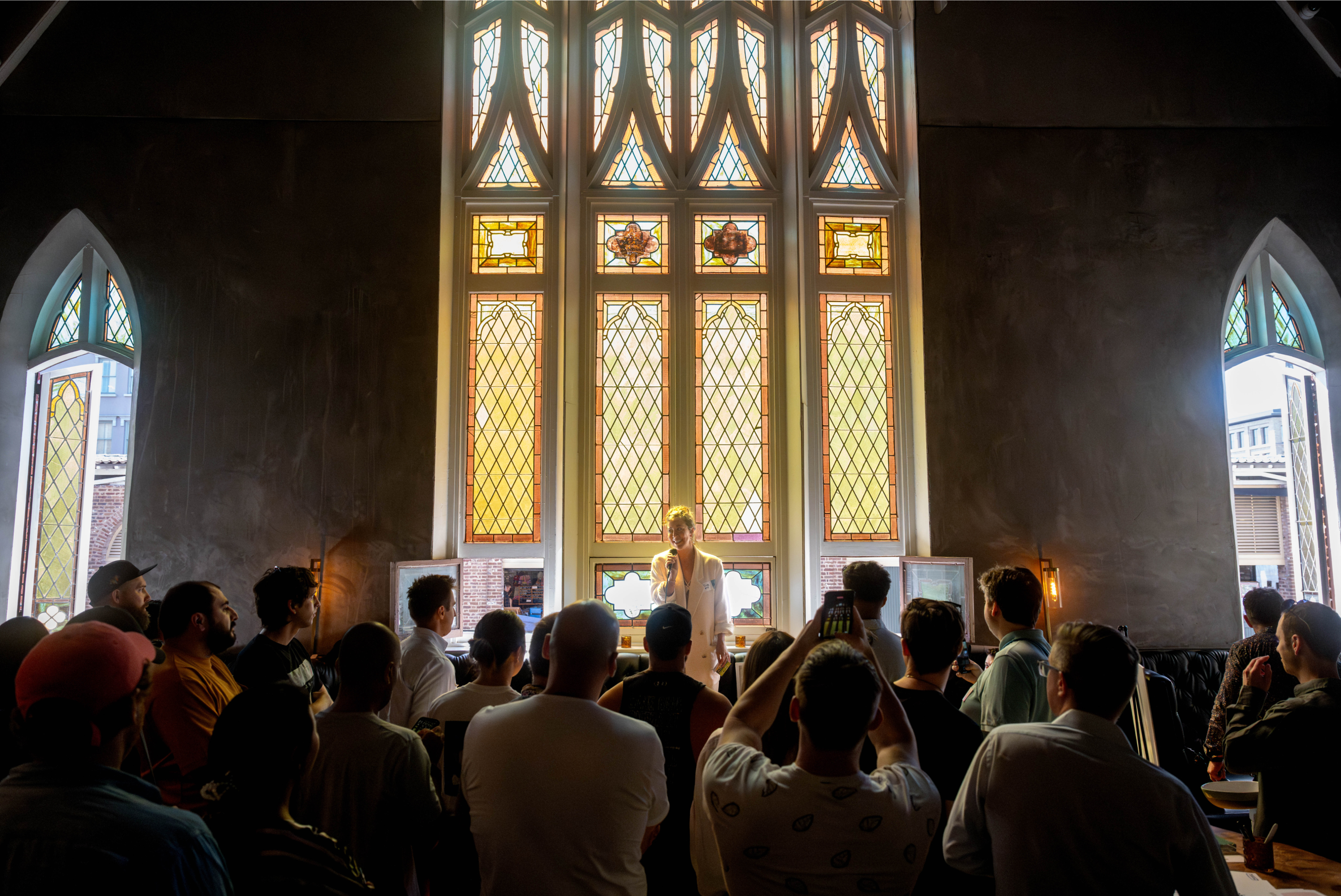speaking panel in church