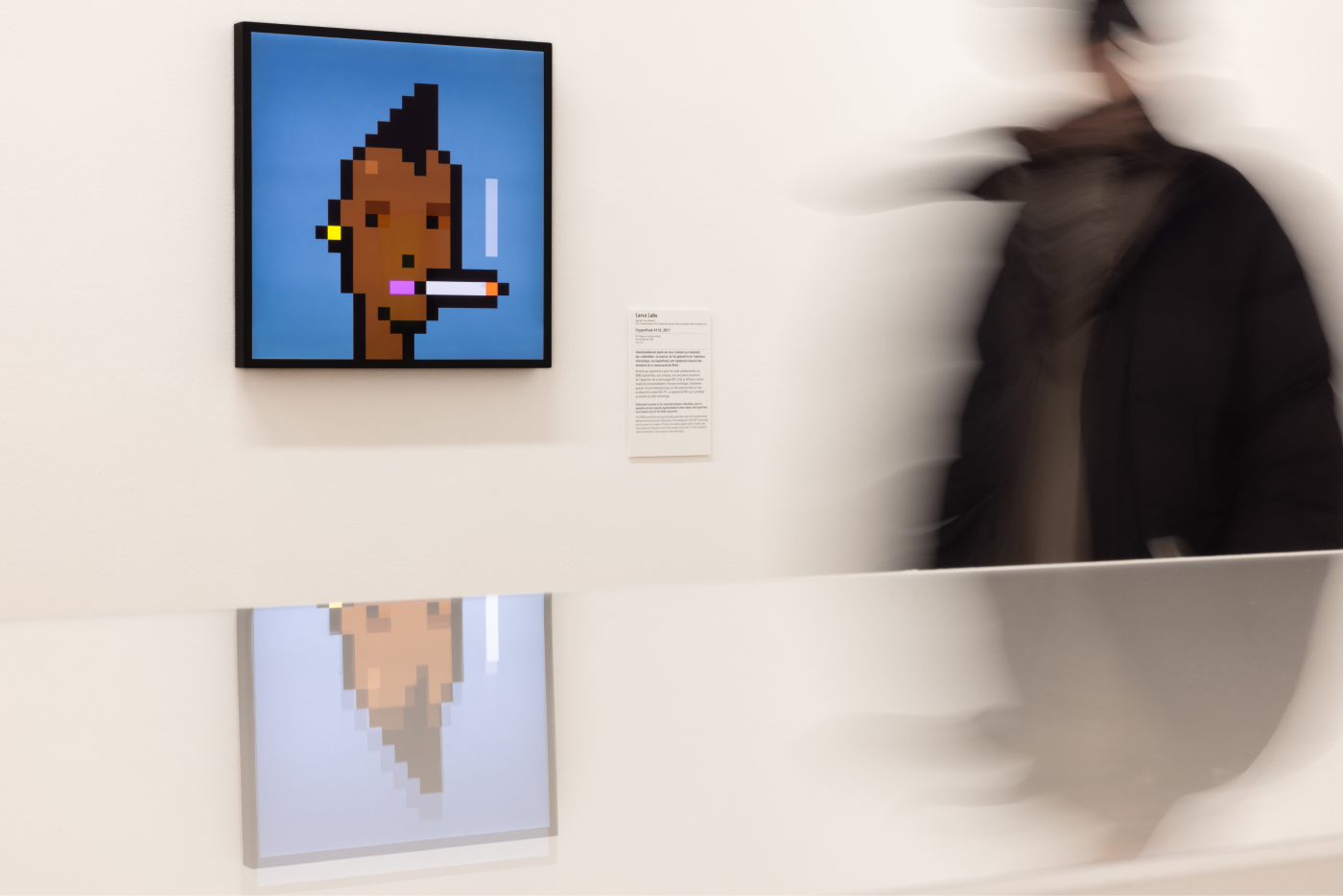 Punk at museum exhibit