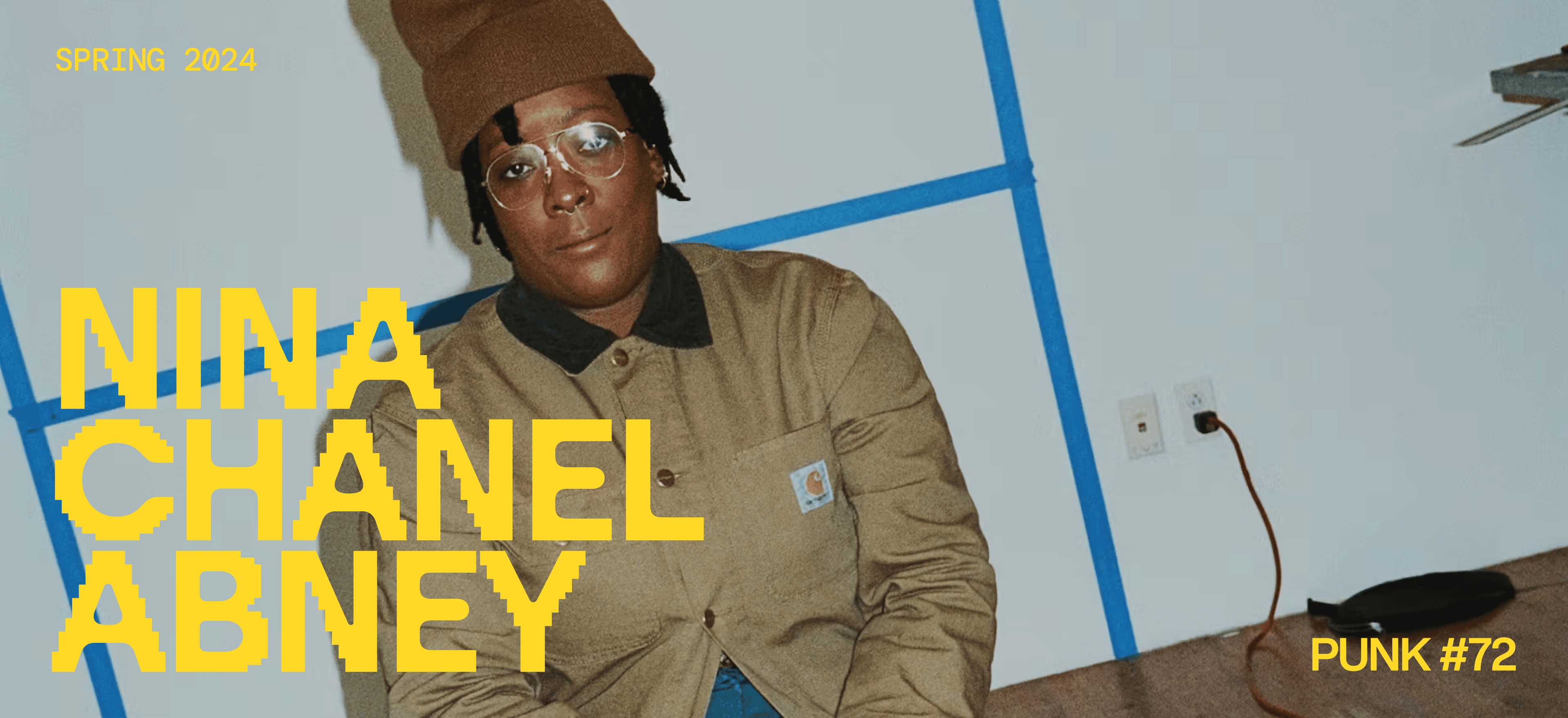 Nina Chanel Abney in her studio