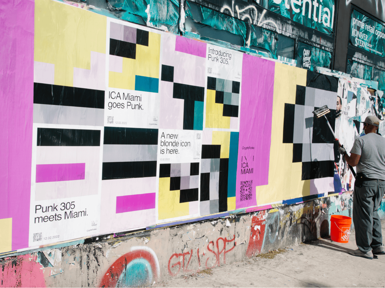 Wild postings campaign in Miami