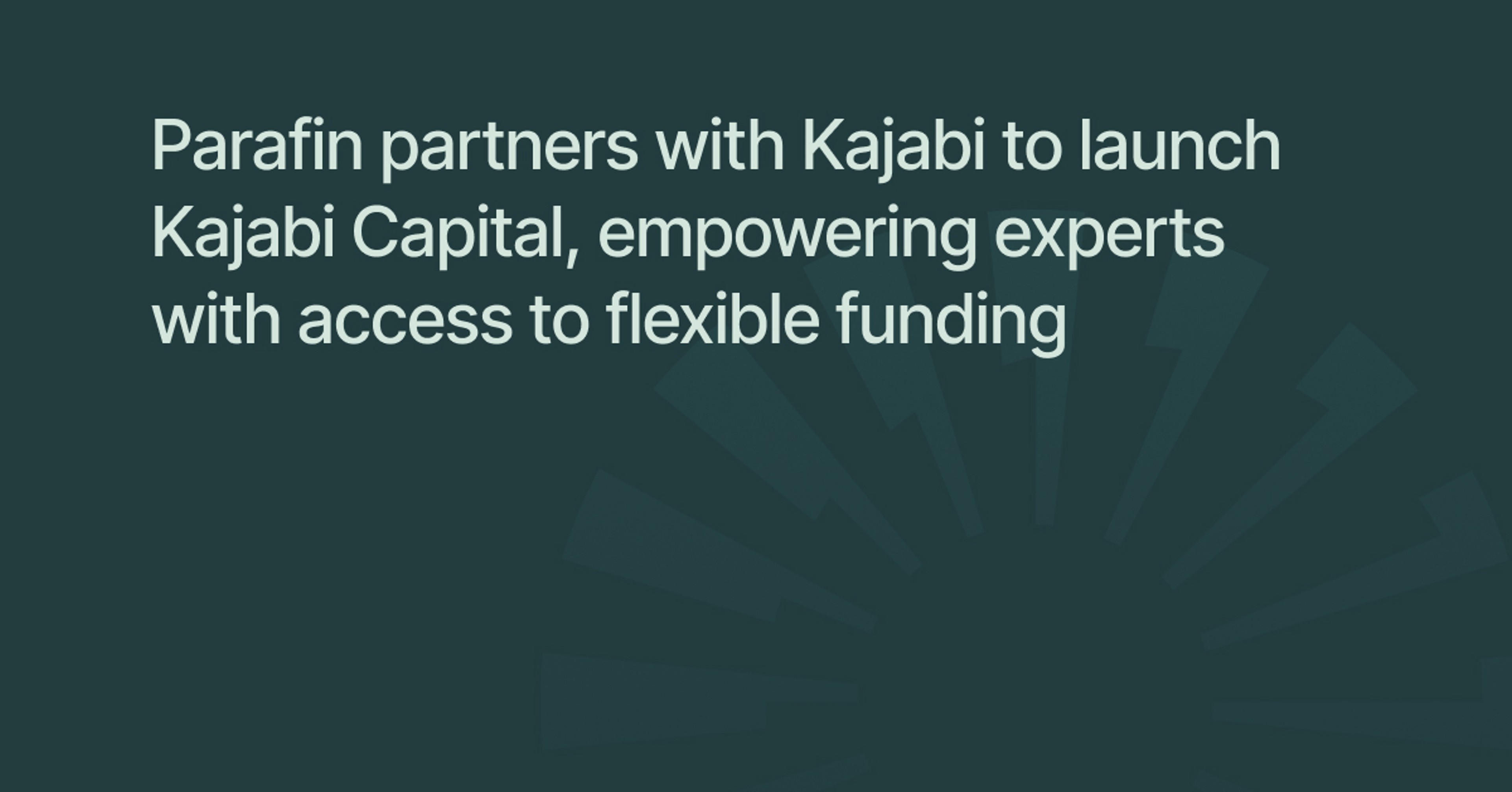 Parafin partners with Kajabi to launch Kajabi Capital, empowering experts with access to flexible funding