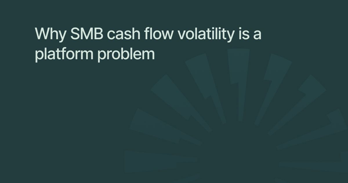 Why SMB cash flow volatility is a platform problem