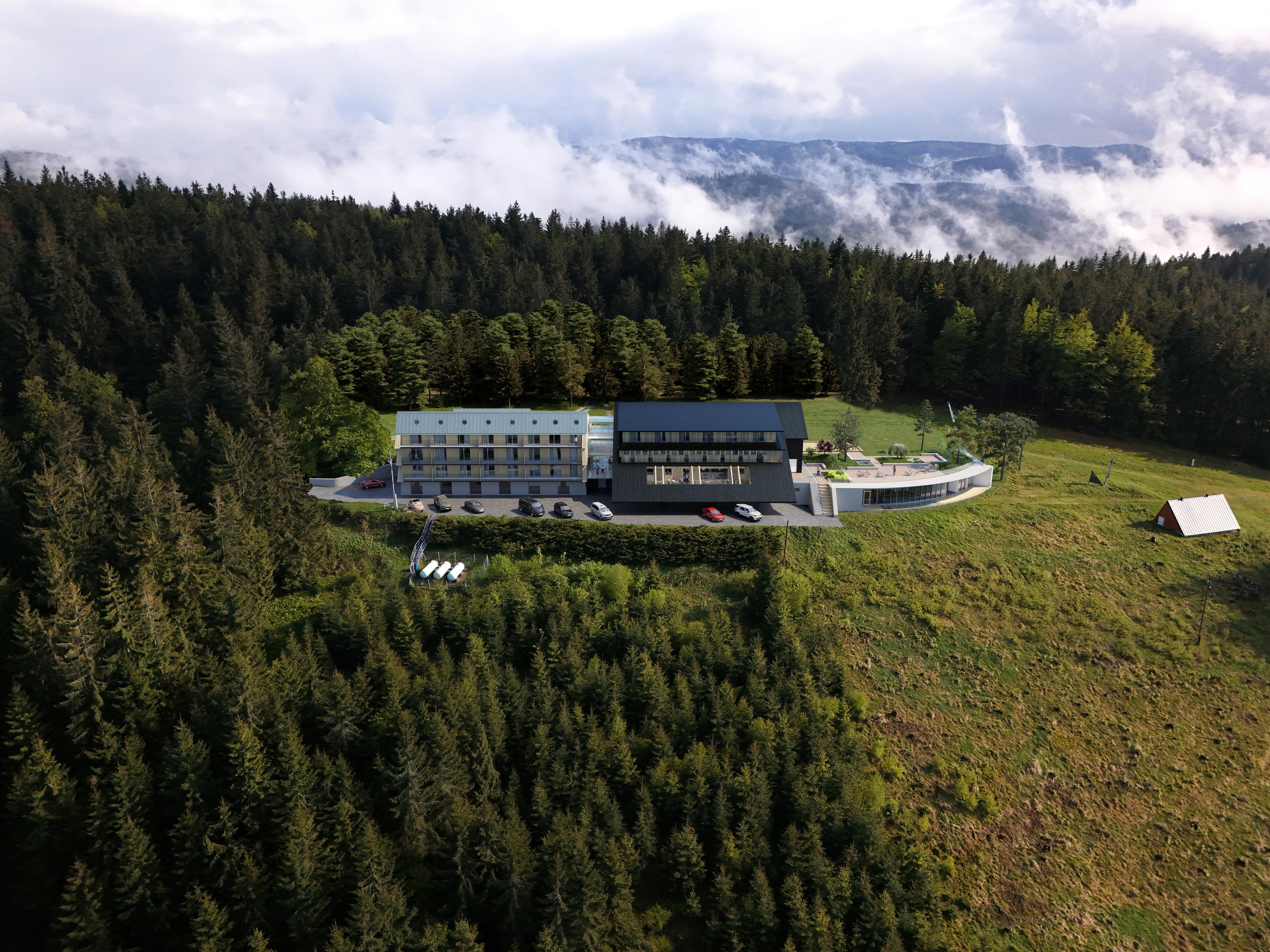 LBNK – Hotel Sukenická — site context rendering