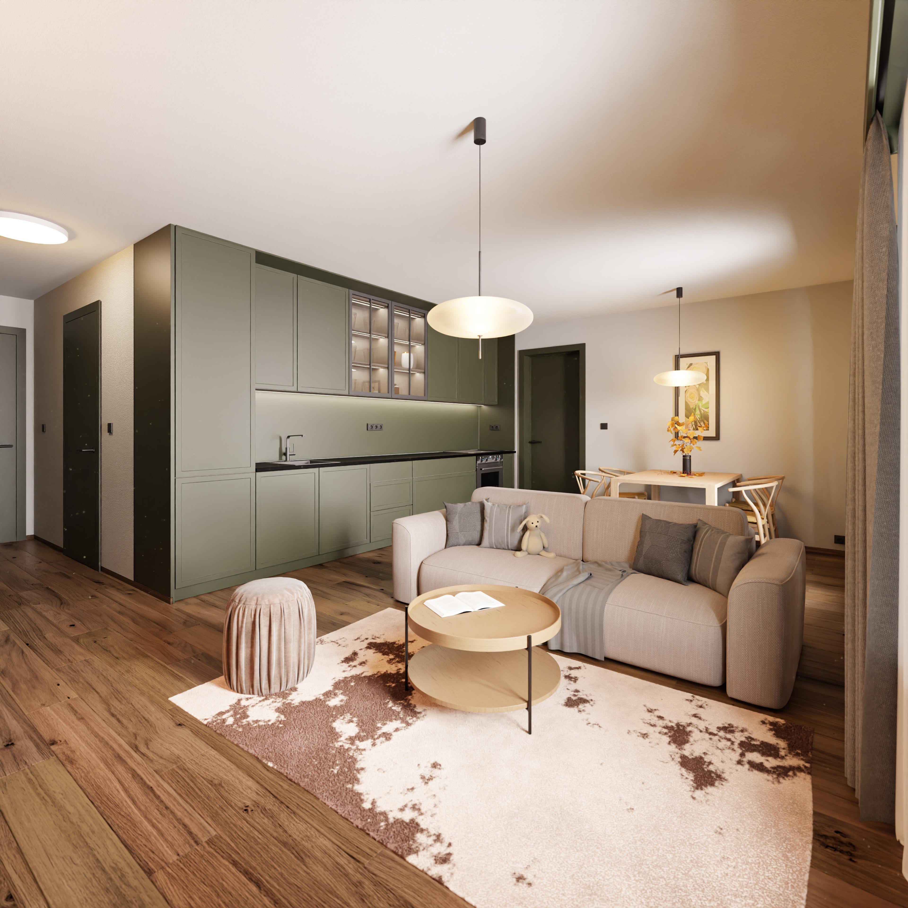 DBDA – Apartment Building, Prague — interior view 1