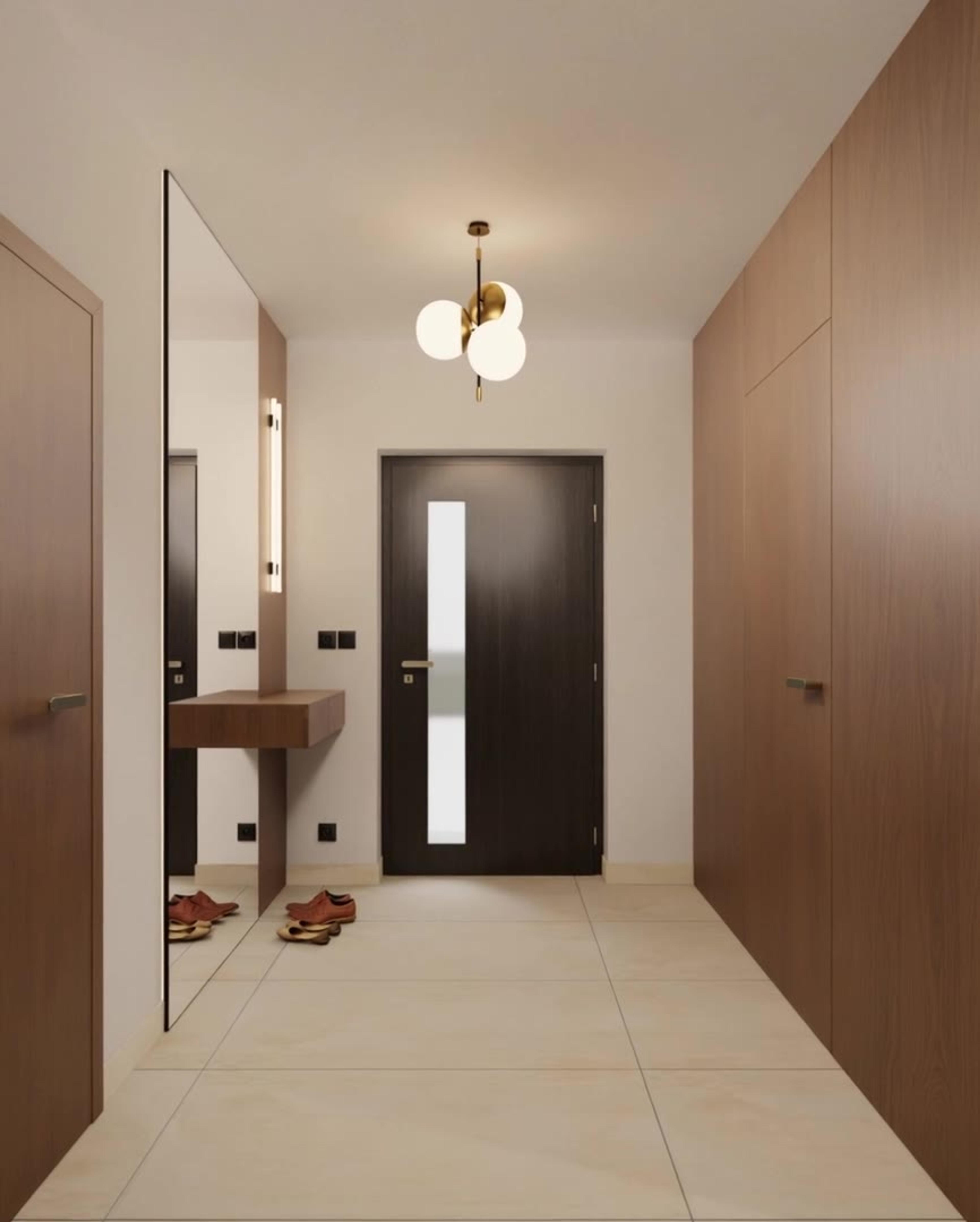 Schwarz Architekti – Family House — hallway animation 2