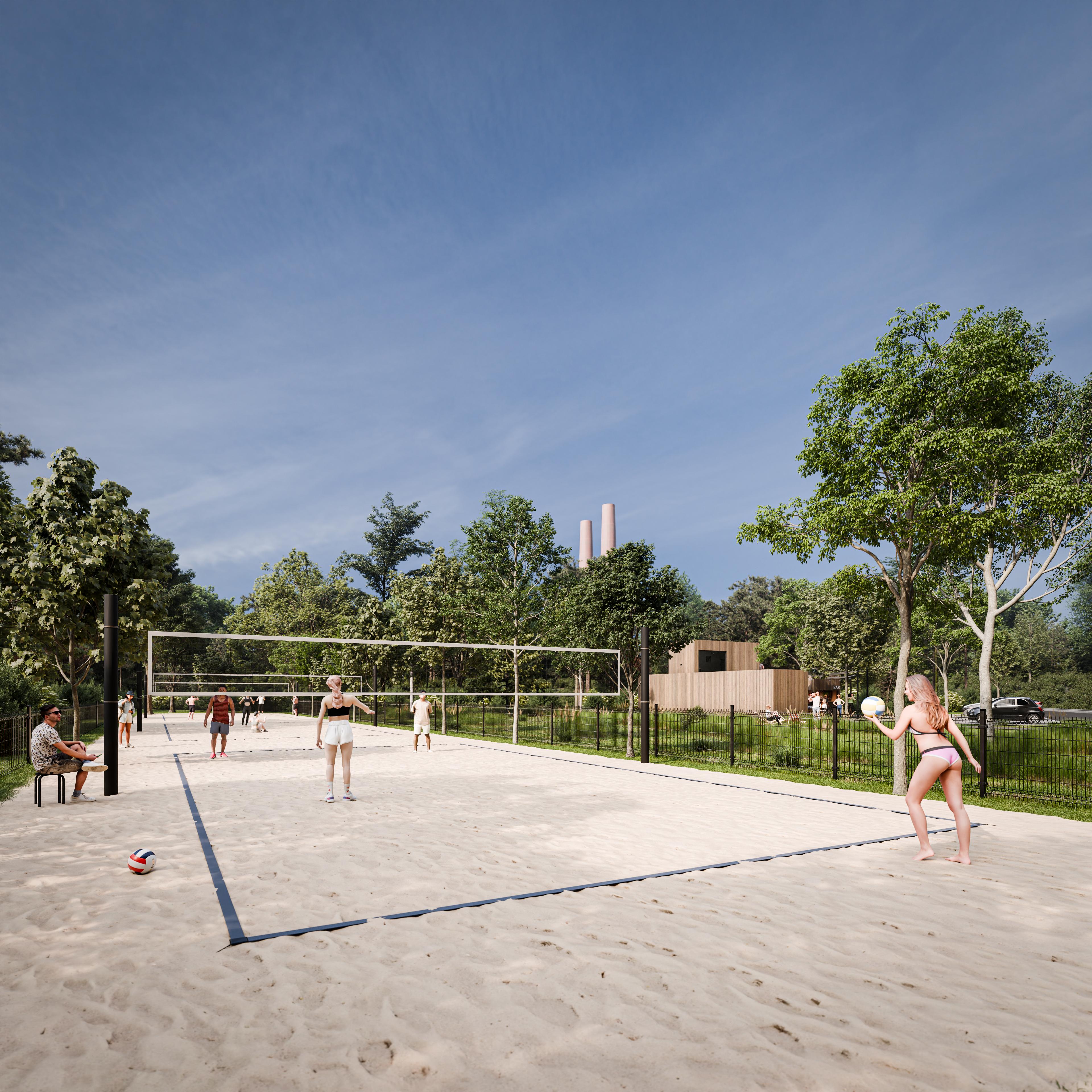DBDA – Volleyball Court in Zbraslav — view 2