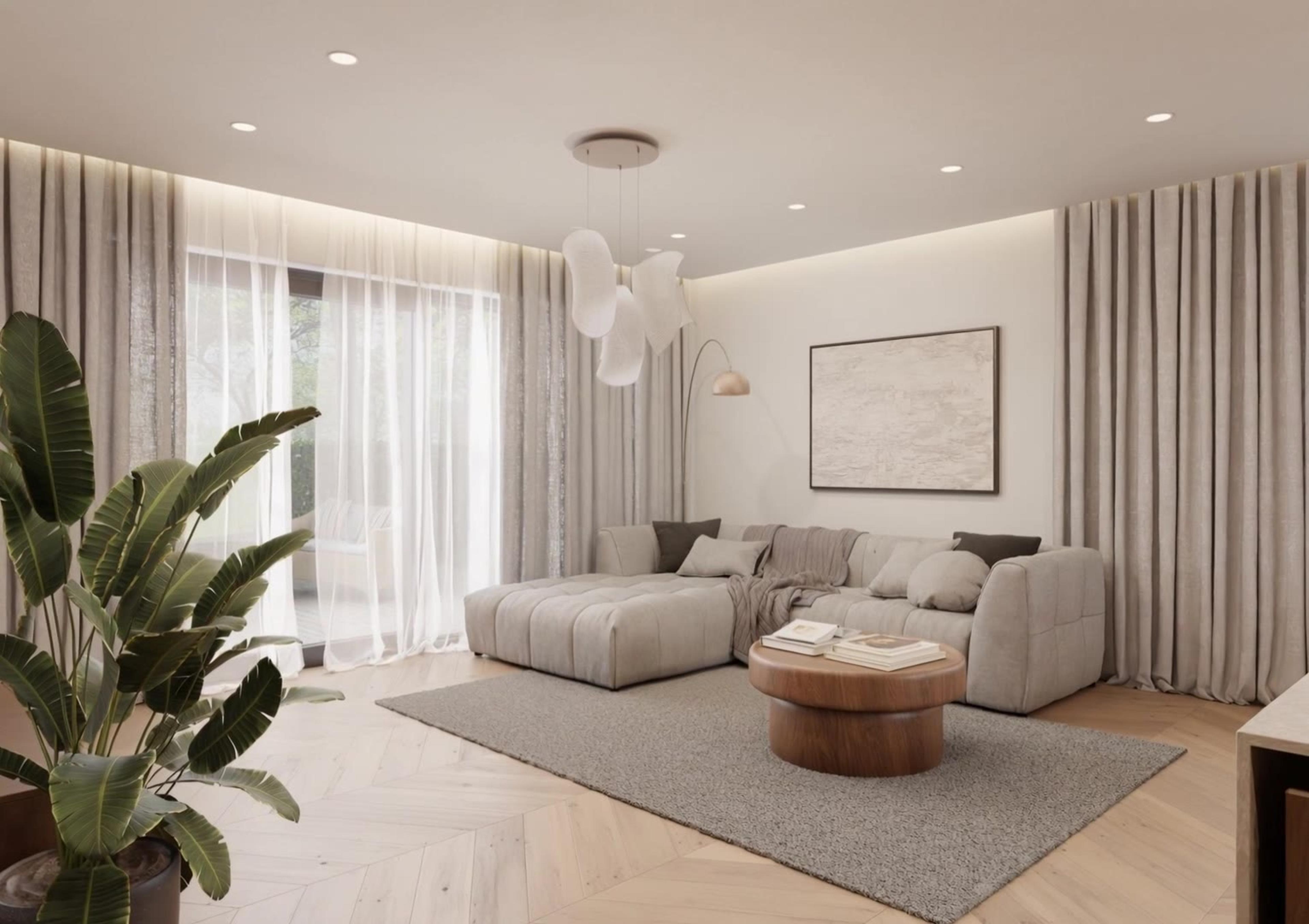 Schwarz Architekti – Family House — living room animation 2