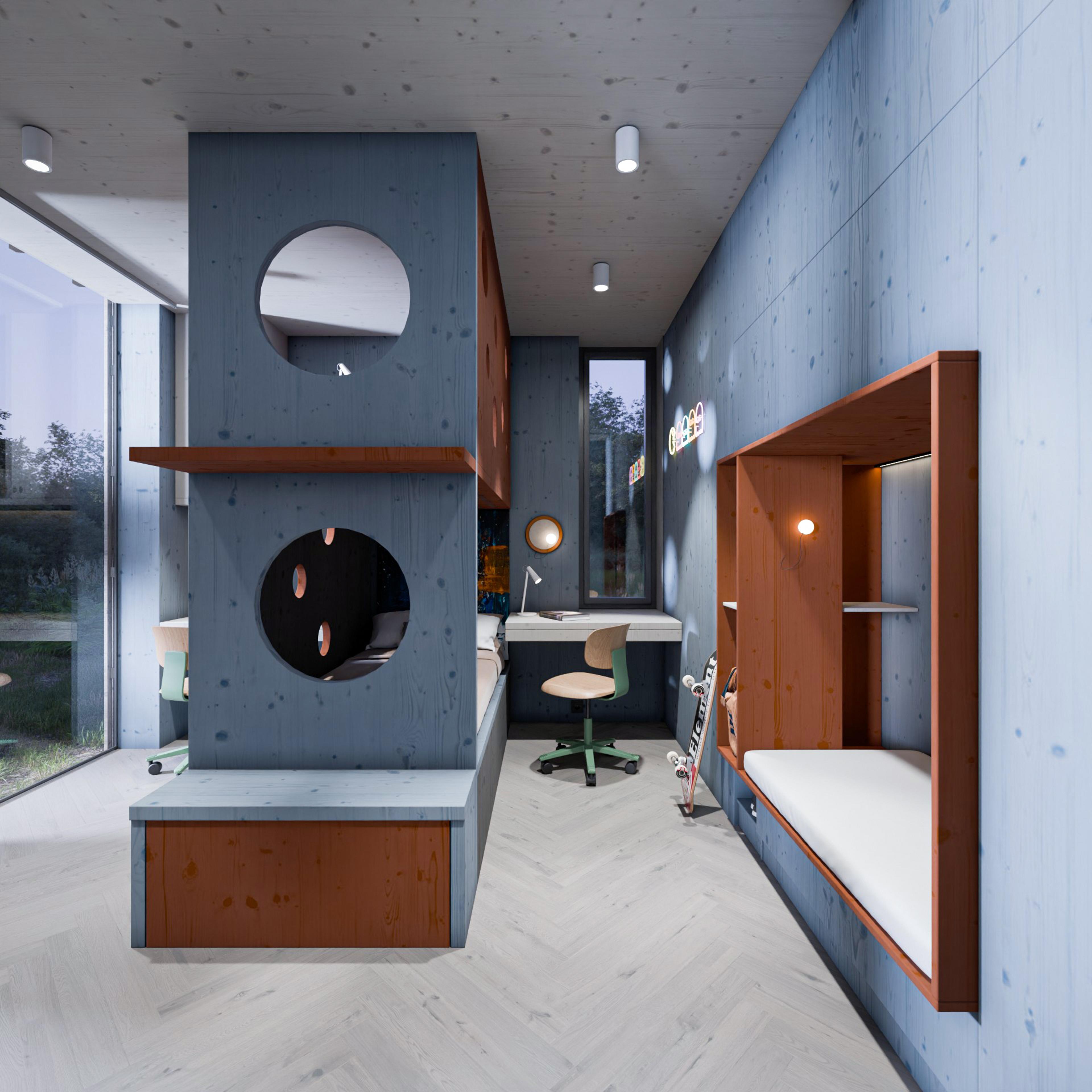 Bayaya – Švihák Wooden House — bedroom A, view 1