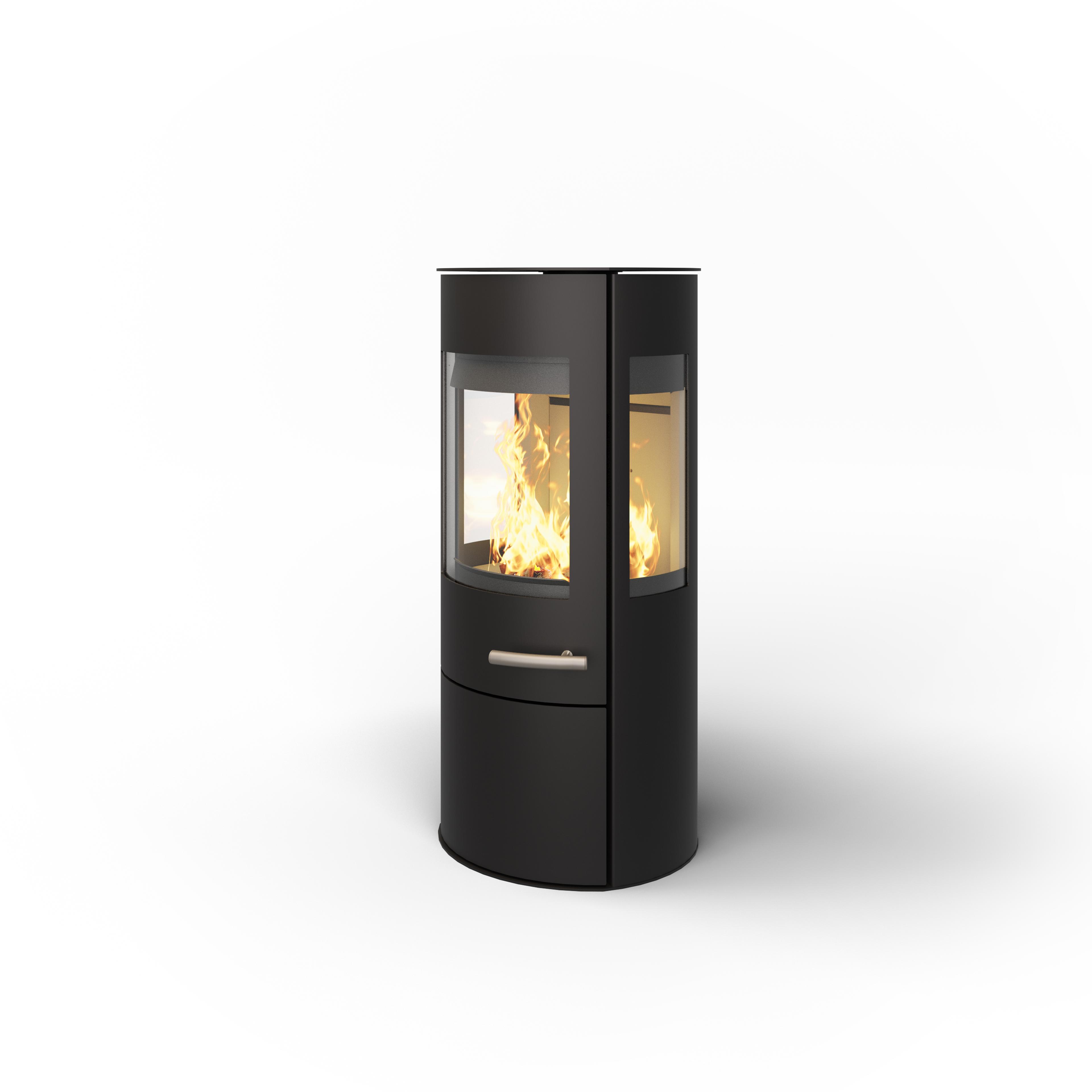 Haas+Sohn Vitus stove — studio product shot, side view