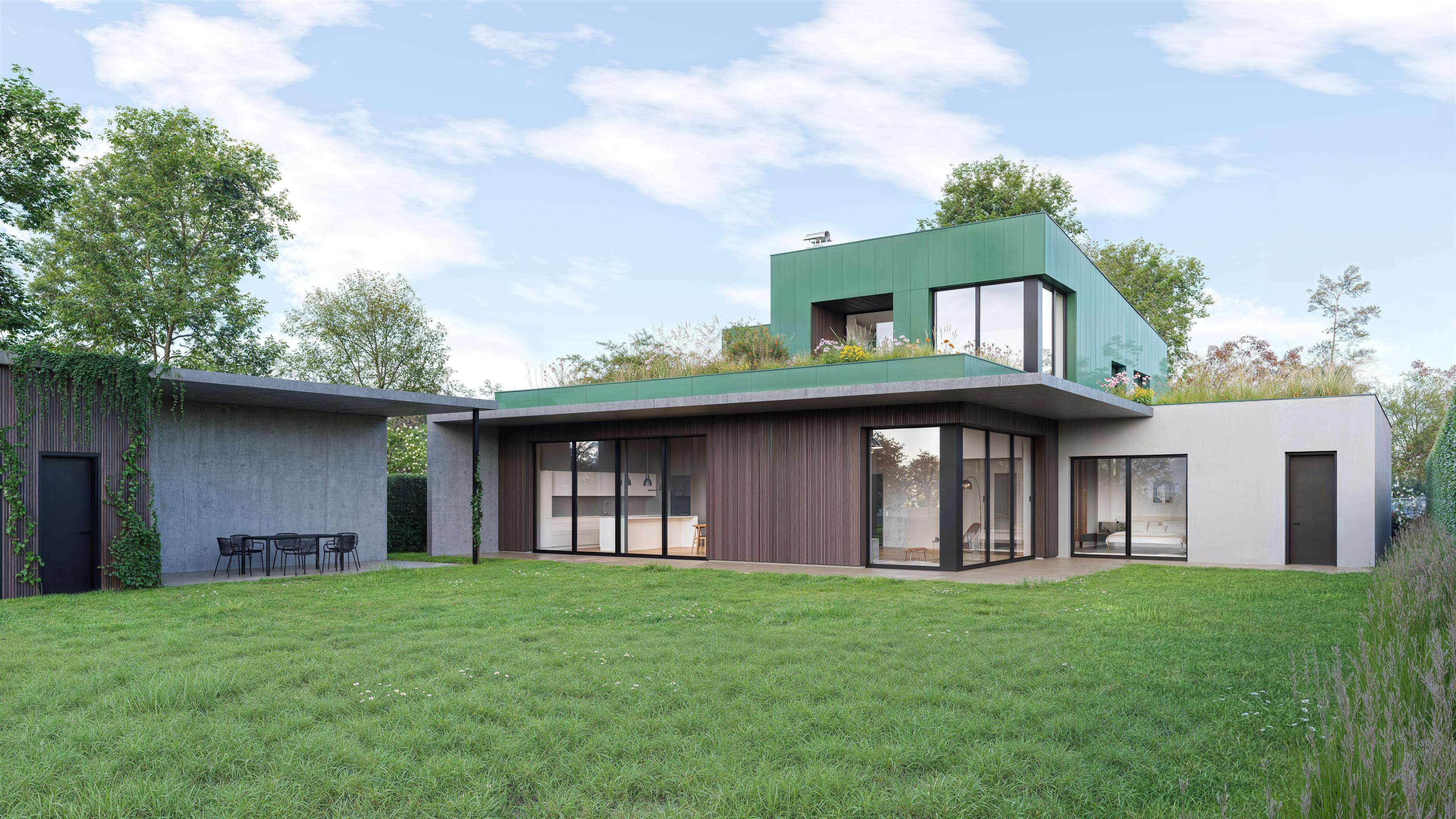 Adámek Architects – Villas on the Hillside — Villa Milan exterior