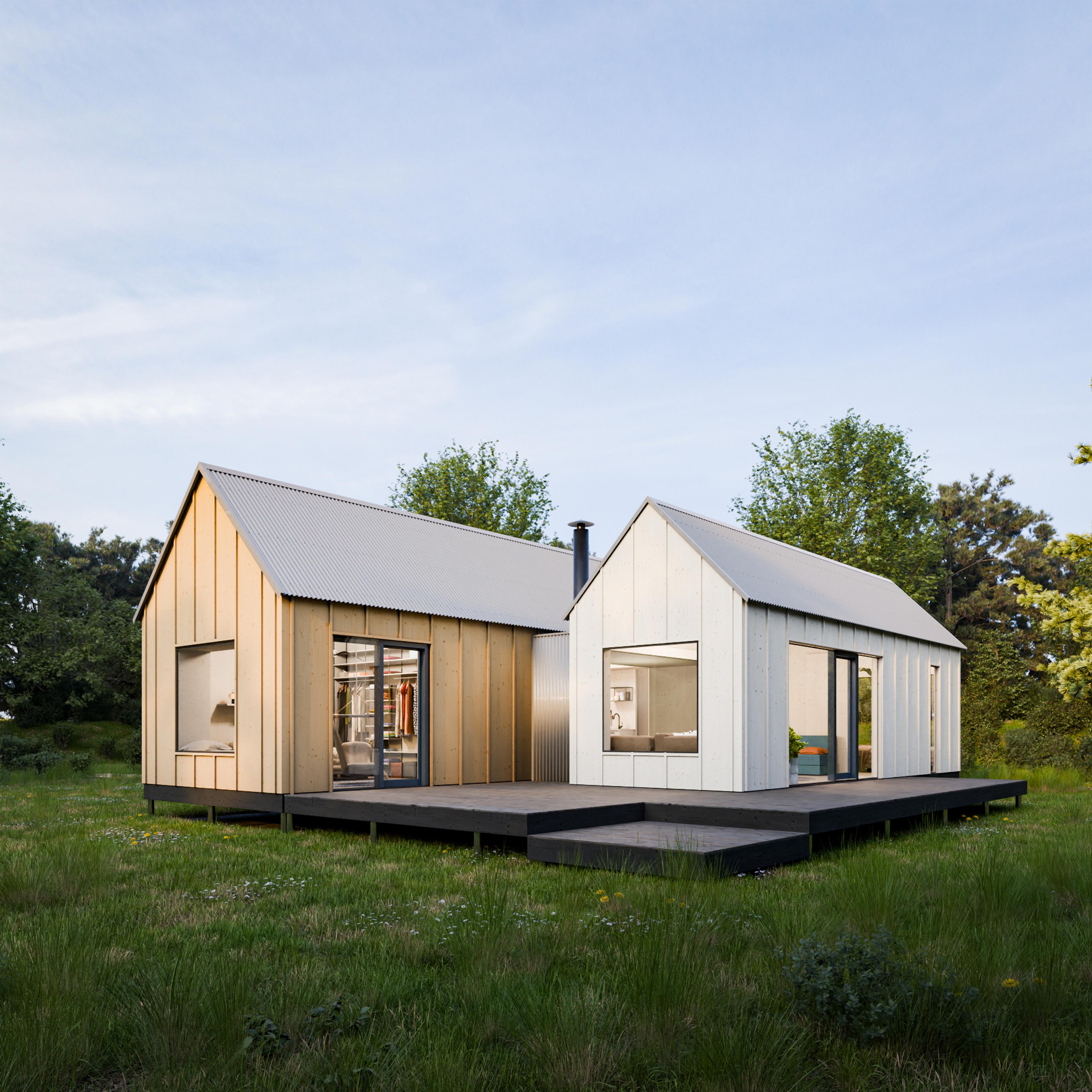 Bayaya – Spolu Modular Wooden House — exterior view 2