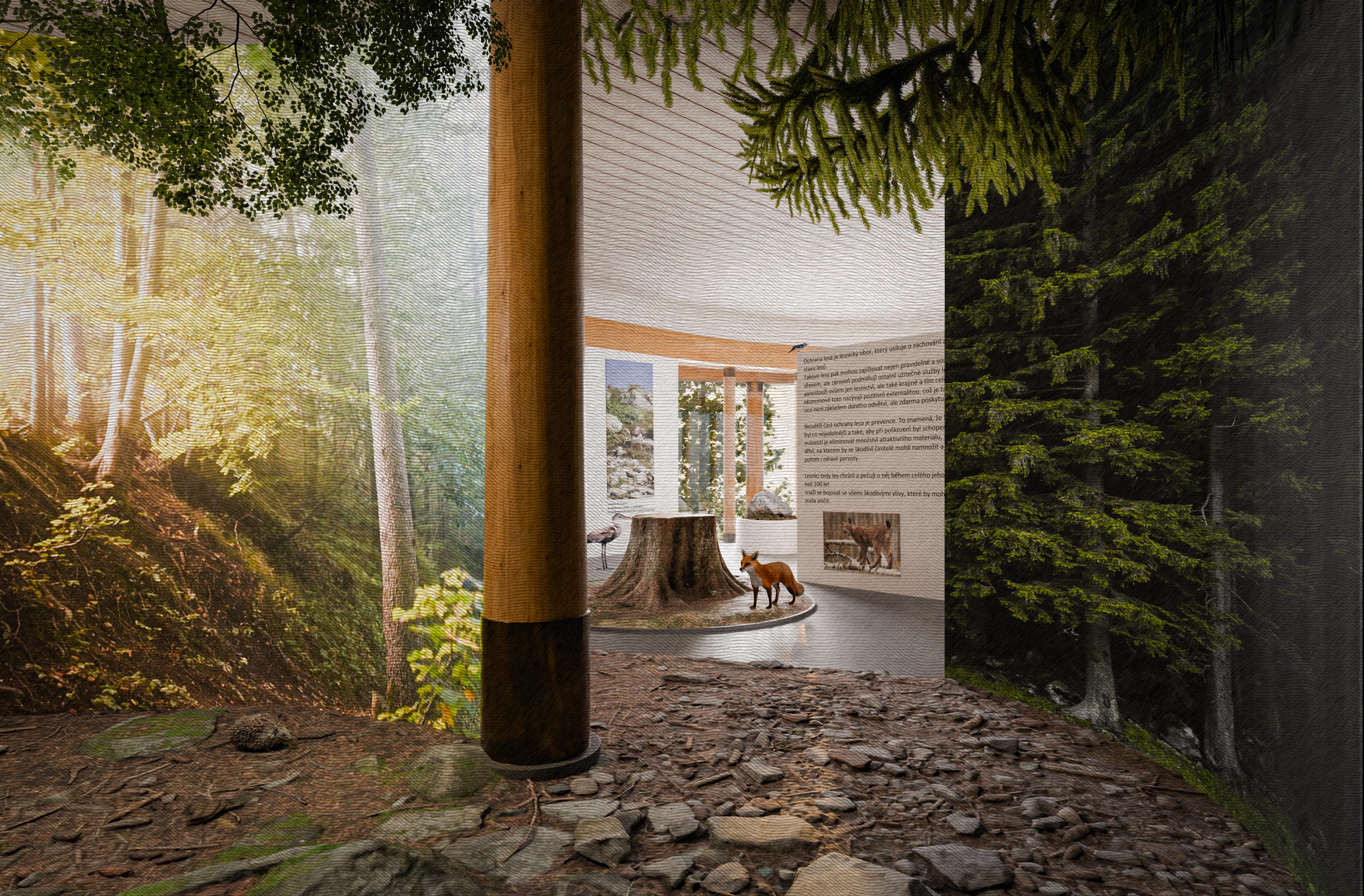 LBNK – Nature House in Jeseník — interior view