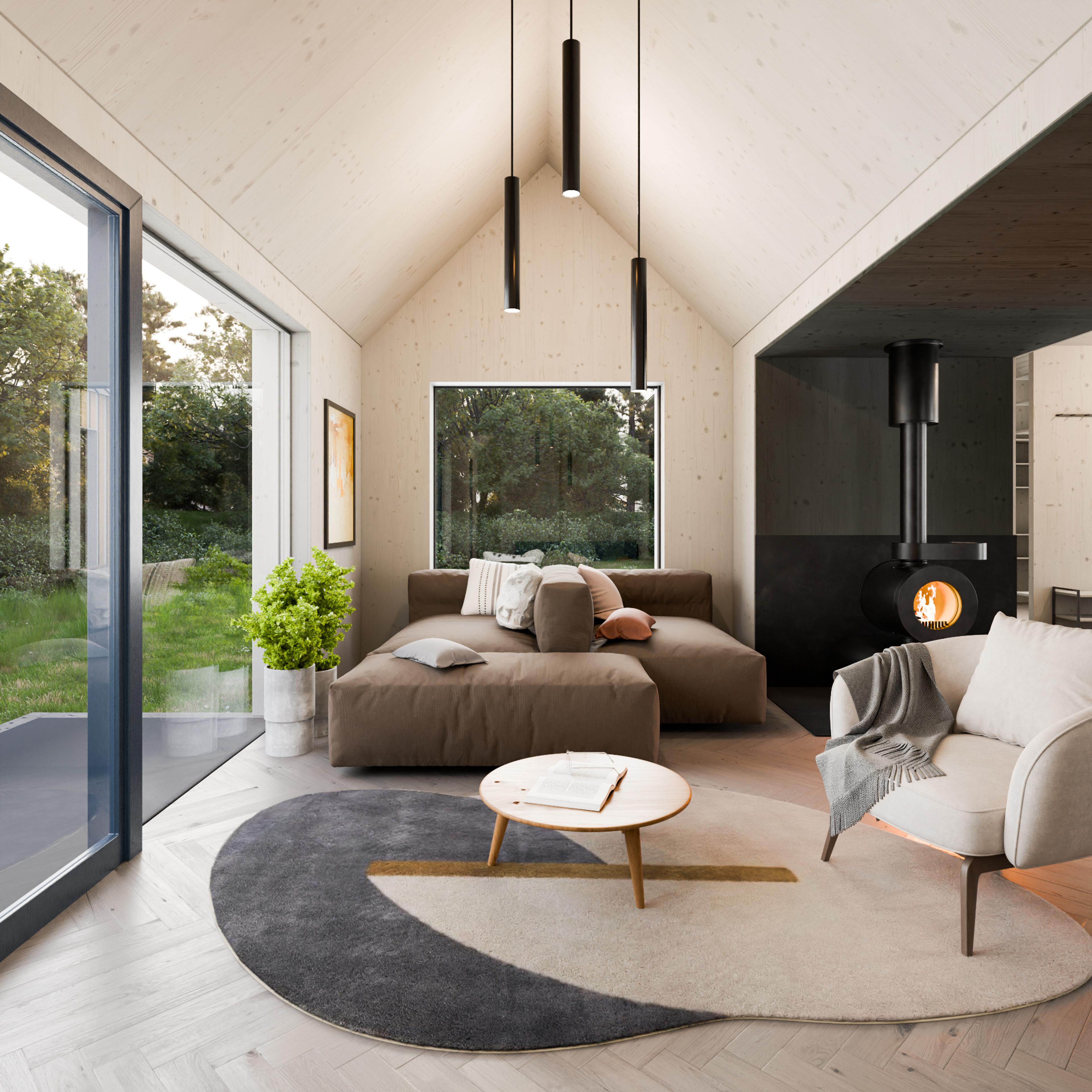Bayaya – Spolu Modular Wooden House — living room 1