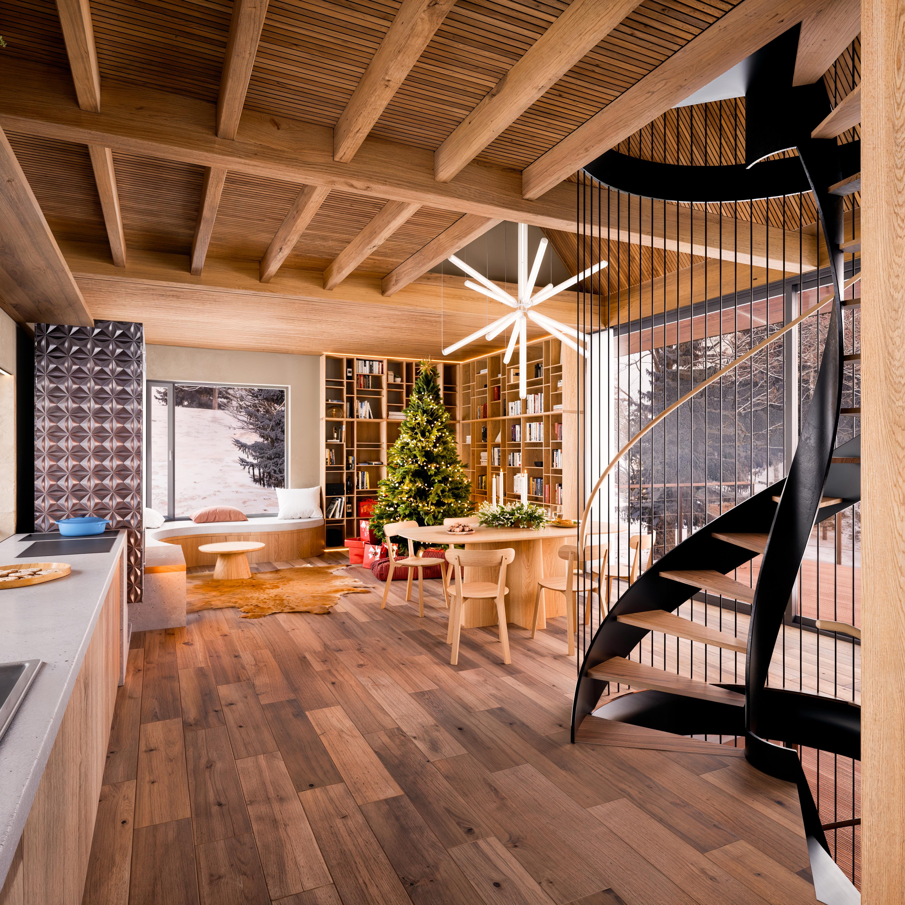 Bayaya – Winter Cottage in Poníklá — main interior view