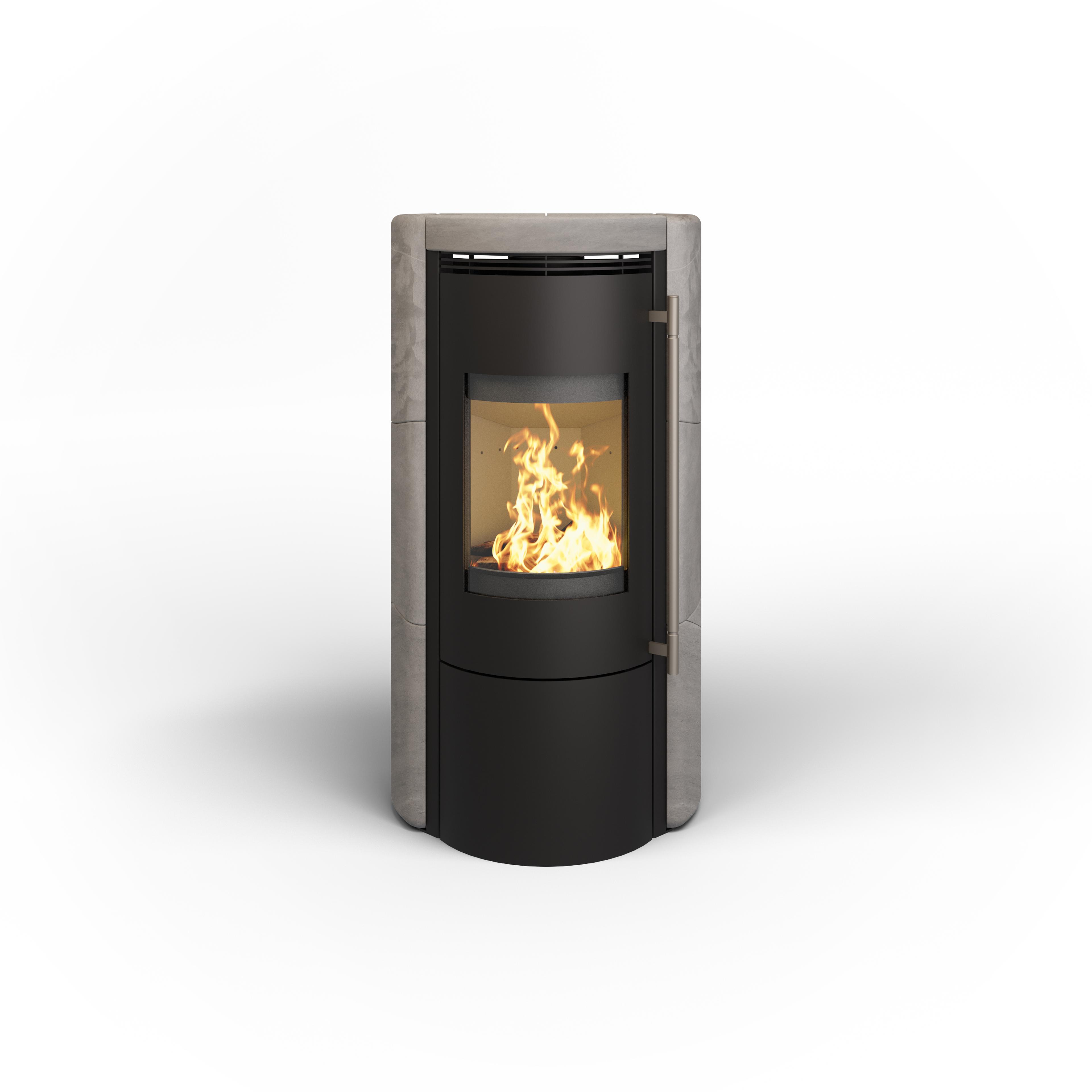 Haas+Sohn Uppsala stove — studio product shot, front view