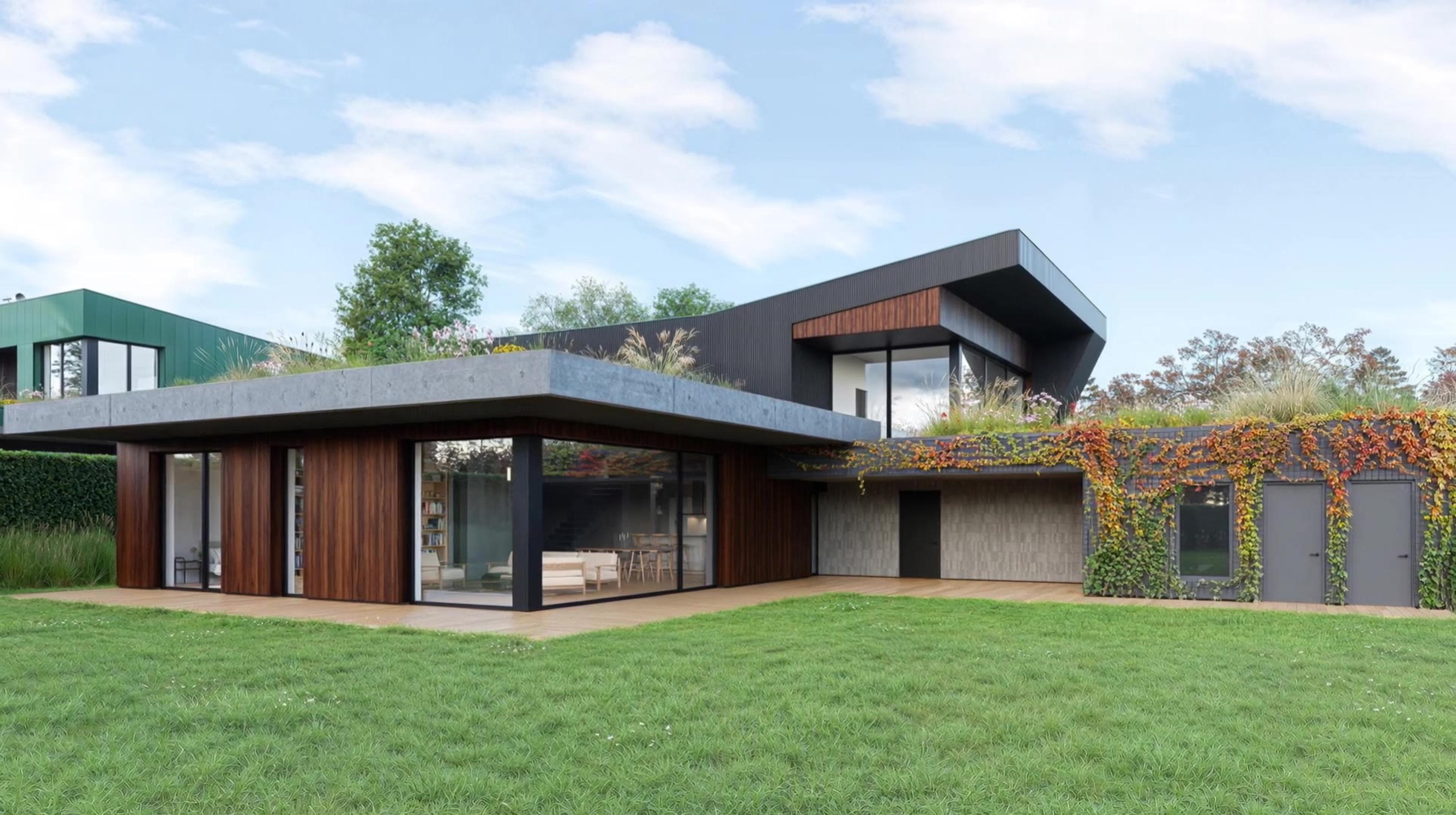 Adámek Architects – Villa Martin — exterior animation