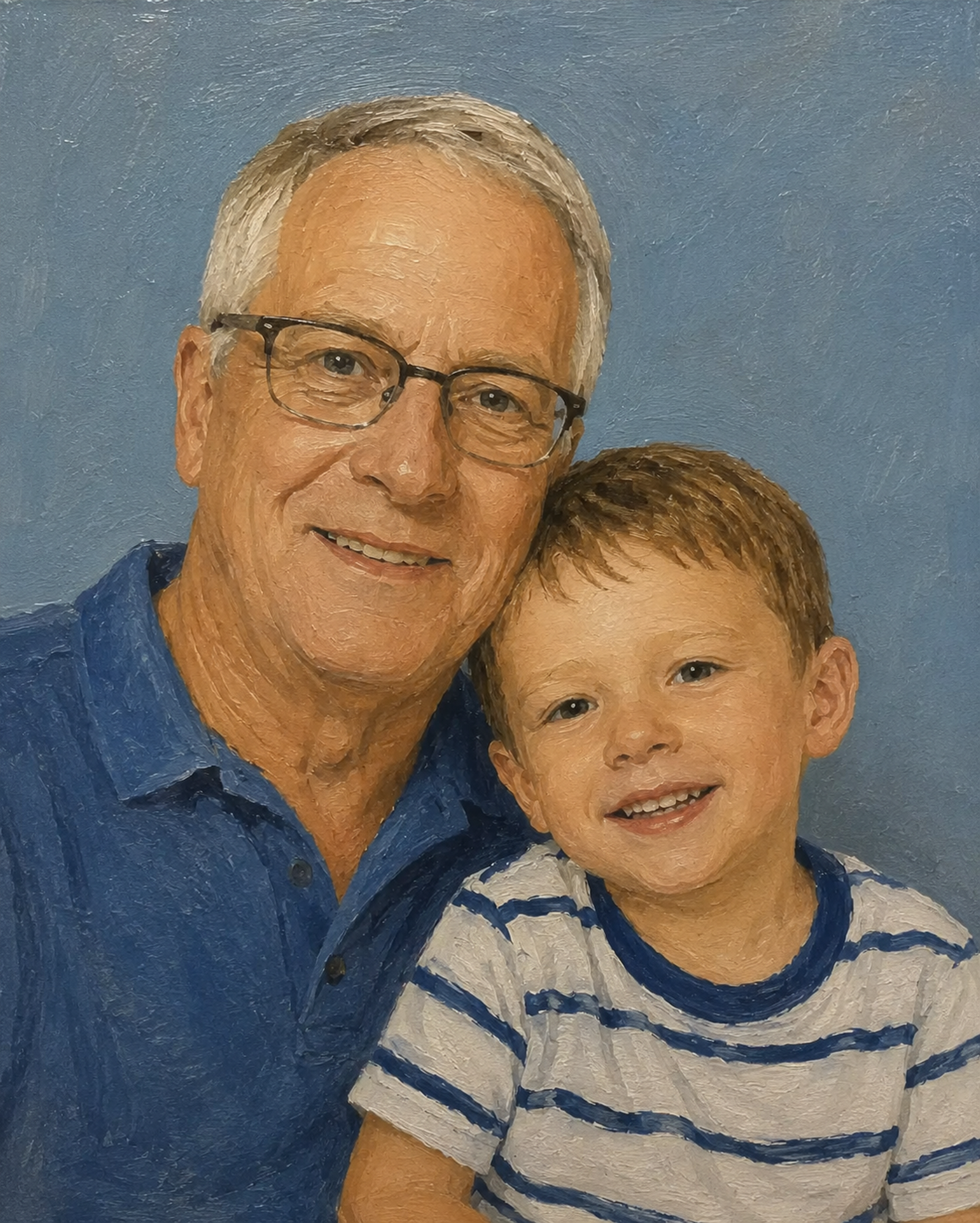 Oil portrait painted for Josh