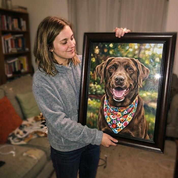Dog Oil Portrait