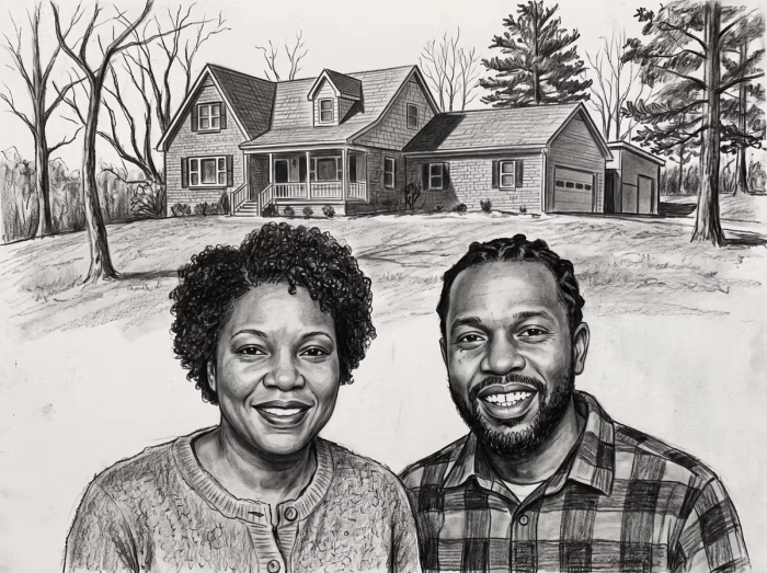 Family Home Portrait