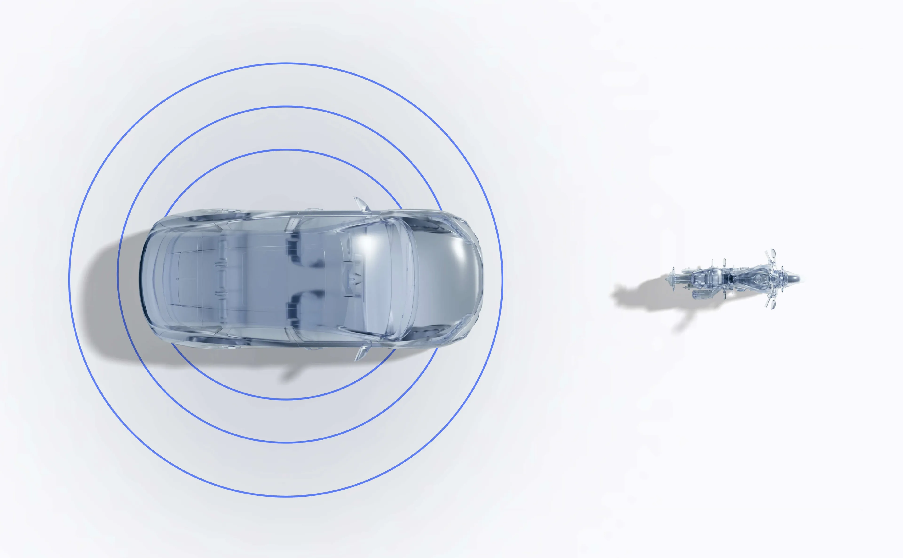 A Car-to-Motorcyclist Rear stationary (CMRs) scenario
