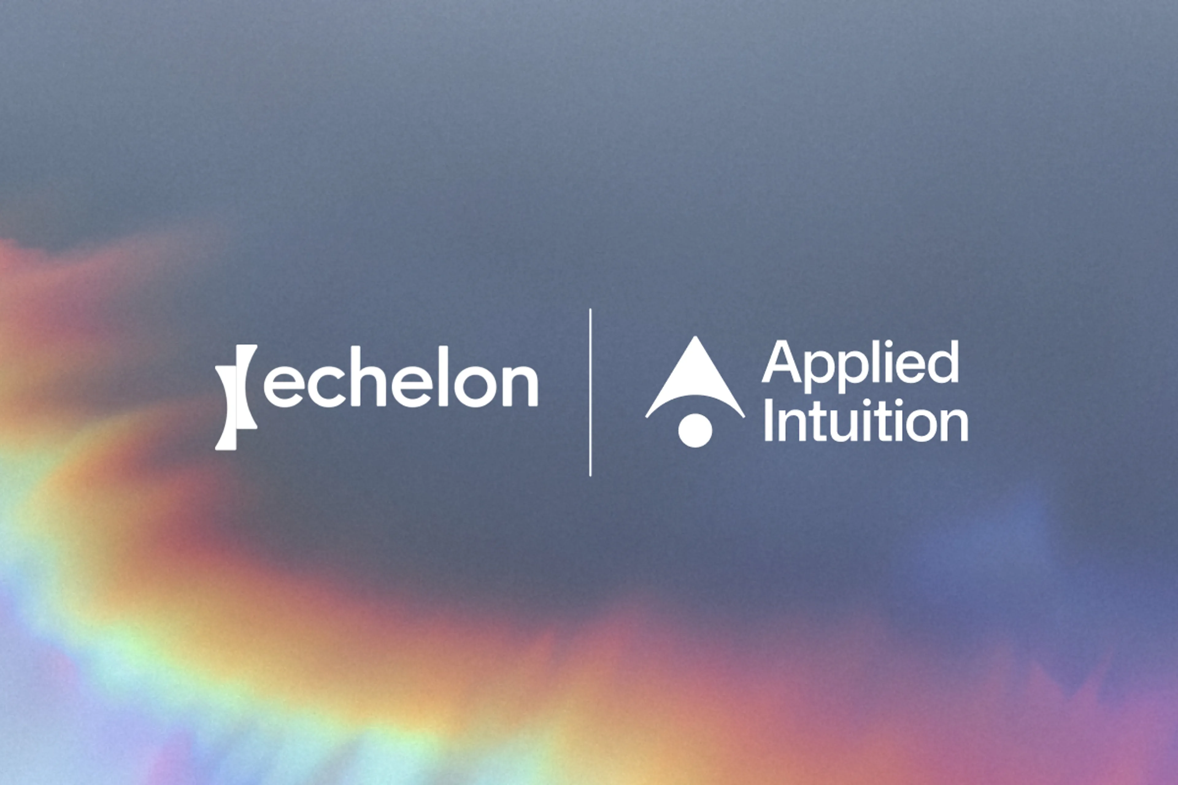Echelon and Applied Intuition logos side by side.