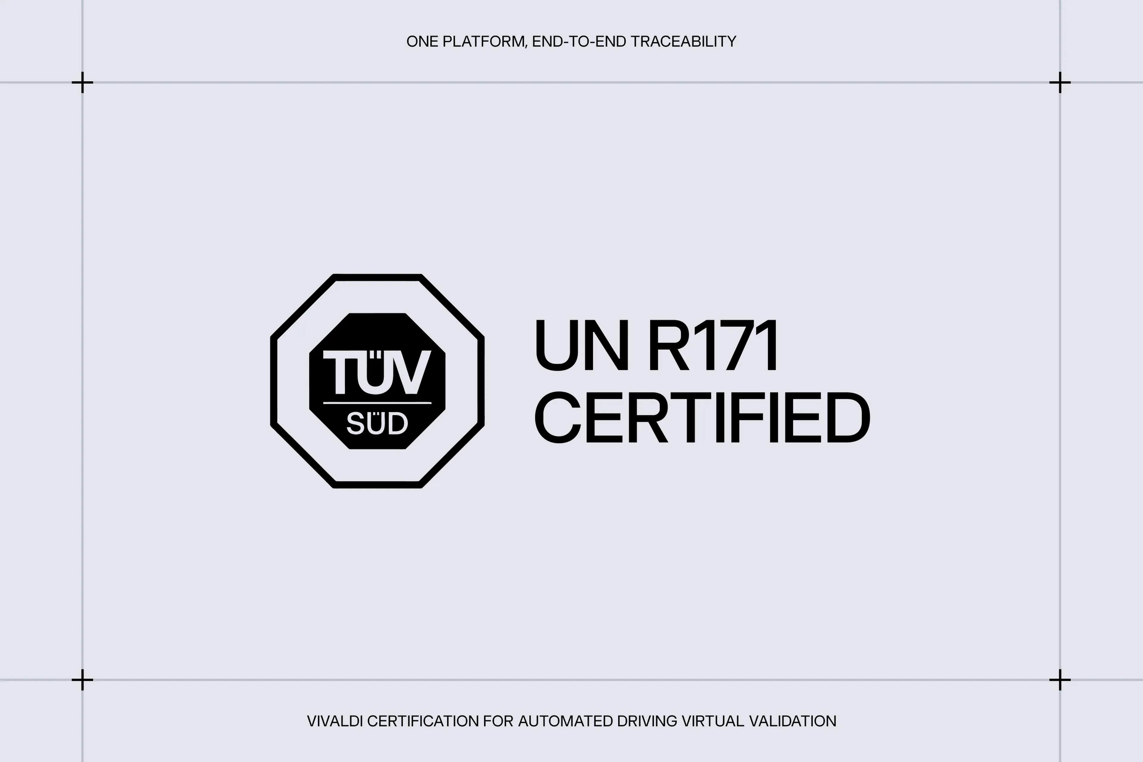 TÜV SÜD certification mark with the words 'UN R171 Certified'