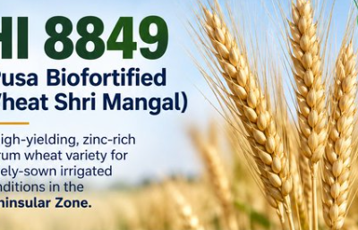 गेहूं की नई किस्म HI 8849: एक हेक्टेयर में 51.9 क्विंटल उपज, जिंक से भी भरपूर