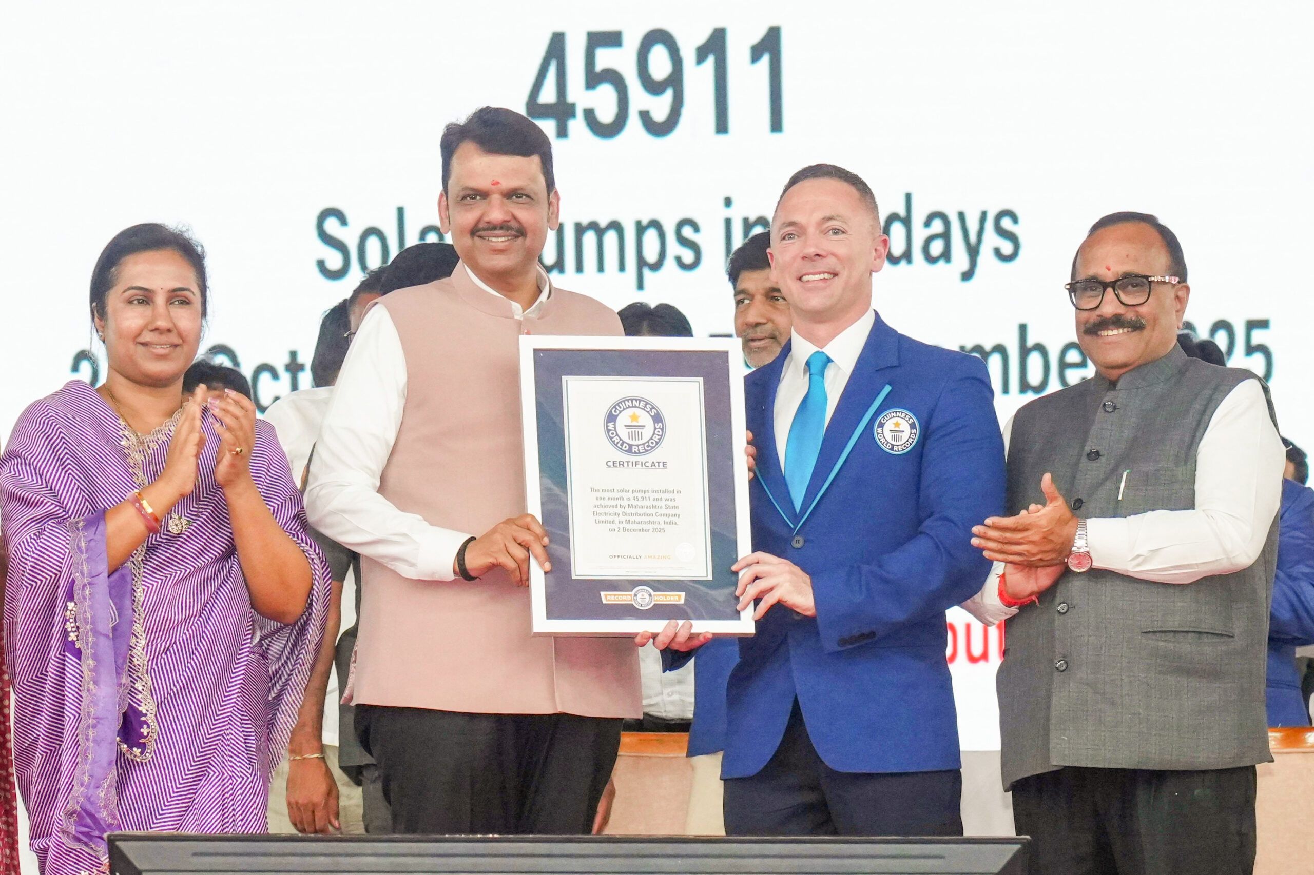 महाराष्ट्र का रिकॉर्ड: 30 दिन में 45,911 सोलर पंप इंस्टॉल