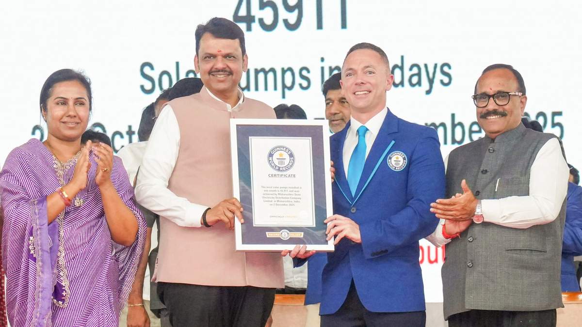 महाराष्ट्र का रिकॉर्ड: 30 दिन में 45,911 सोलर पंप इंस्टॉल
