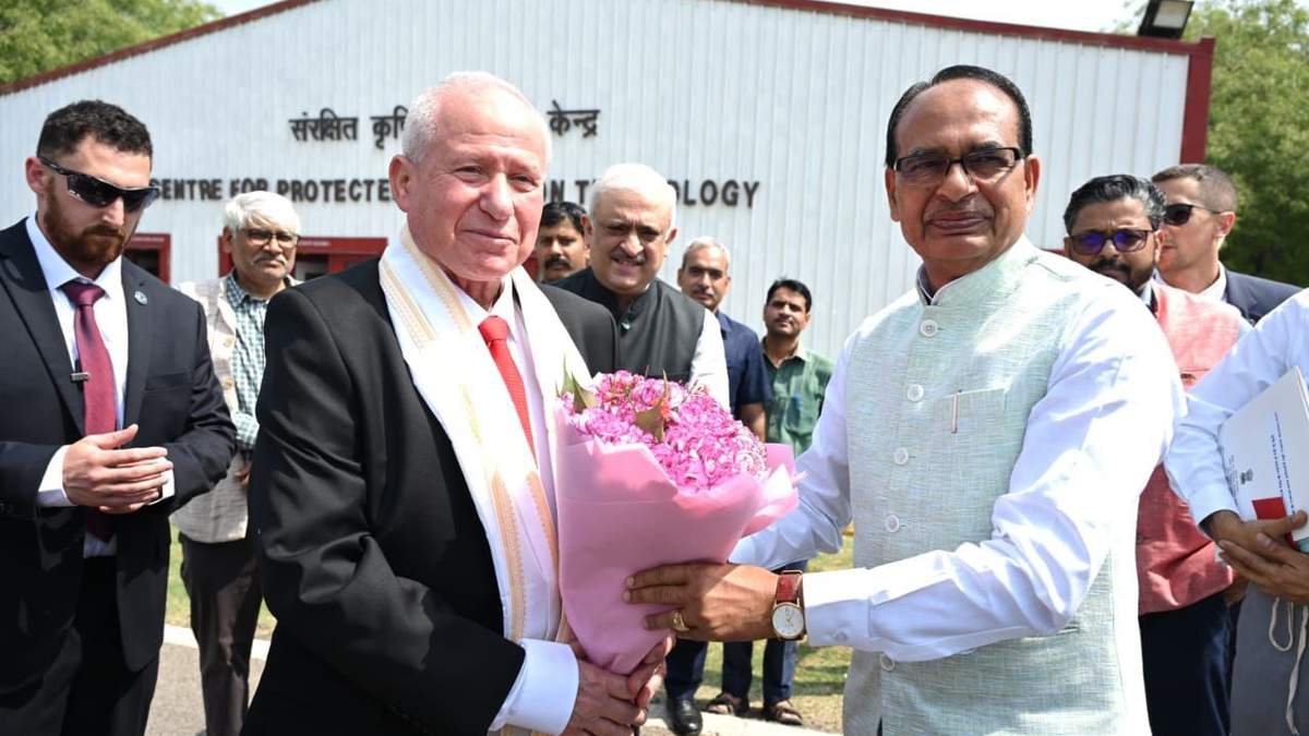 शिवराज सिंह ने इजराइल के कृषि मंत्री को दिखाई भारत की खेती, ग्रीनहाउस का दौरा भी किया