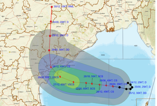 चक्रवात अर्नब का बढ़ा खतरा, आंध्र प्रदेश समेत कई राज्यों में भारी बारिश का अलर्ट
