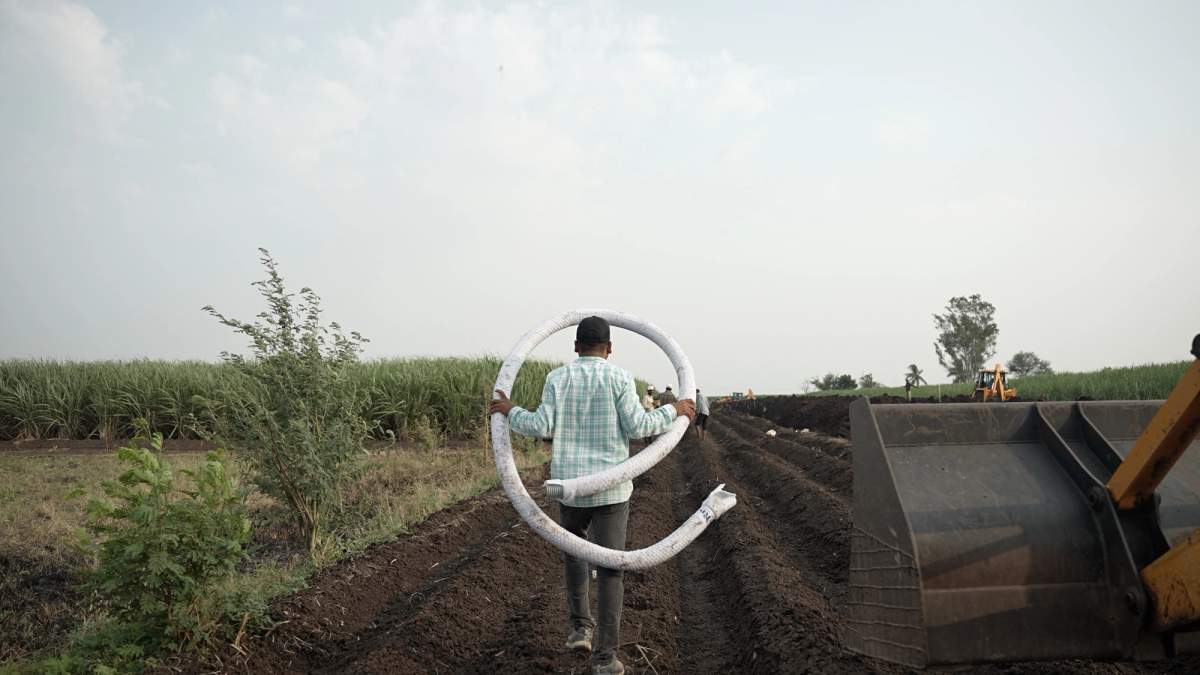 खेतों को जलभराव से छुट्टी: देखिए खेतों में कैसे काम करता है Sub Surface Drainage