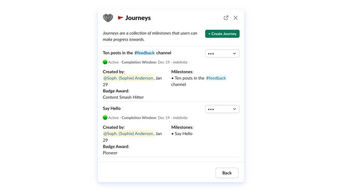 Journeys preview