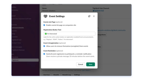 One-Click Registration preview