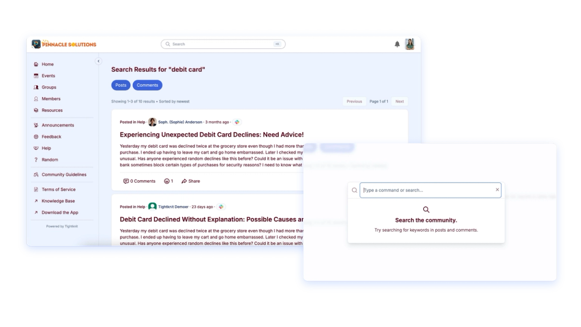 Site Search preview
