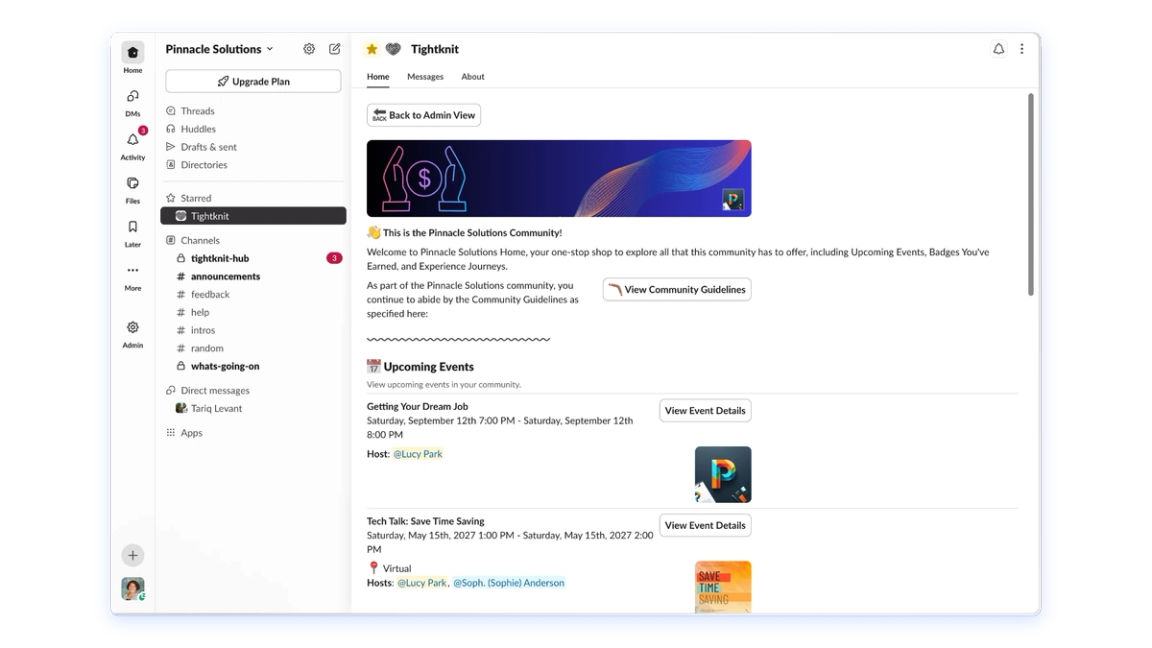 App Home preview
