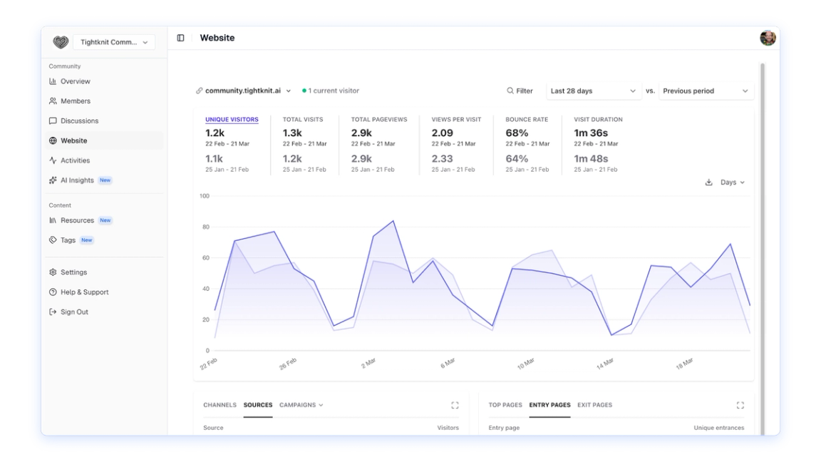 Website Analytics preview