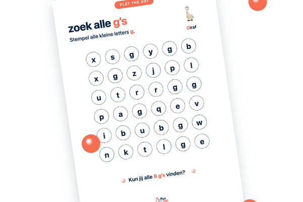 Kleine letter g van Giraf