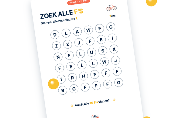 Hoofdletter F van Fiets