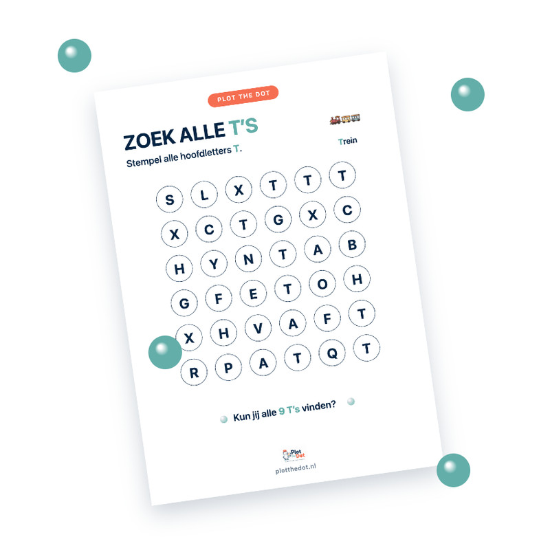 Voorbeeld van Hoofdletter T van Trein